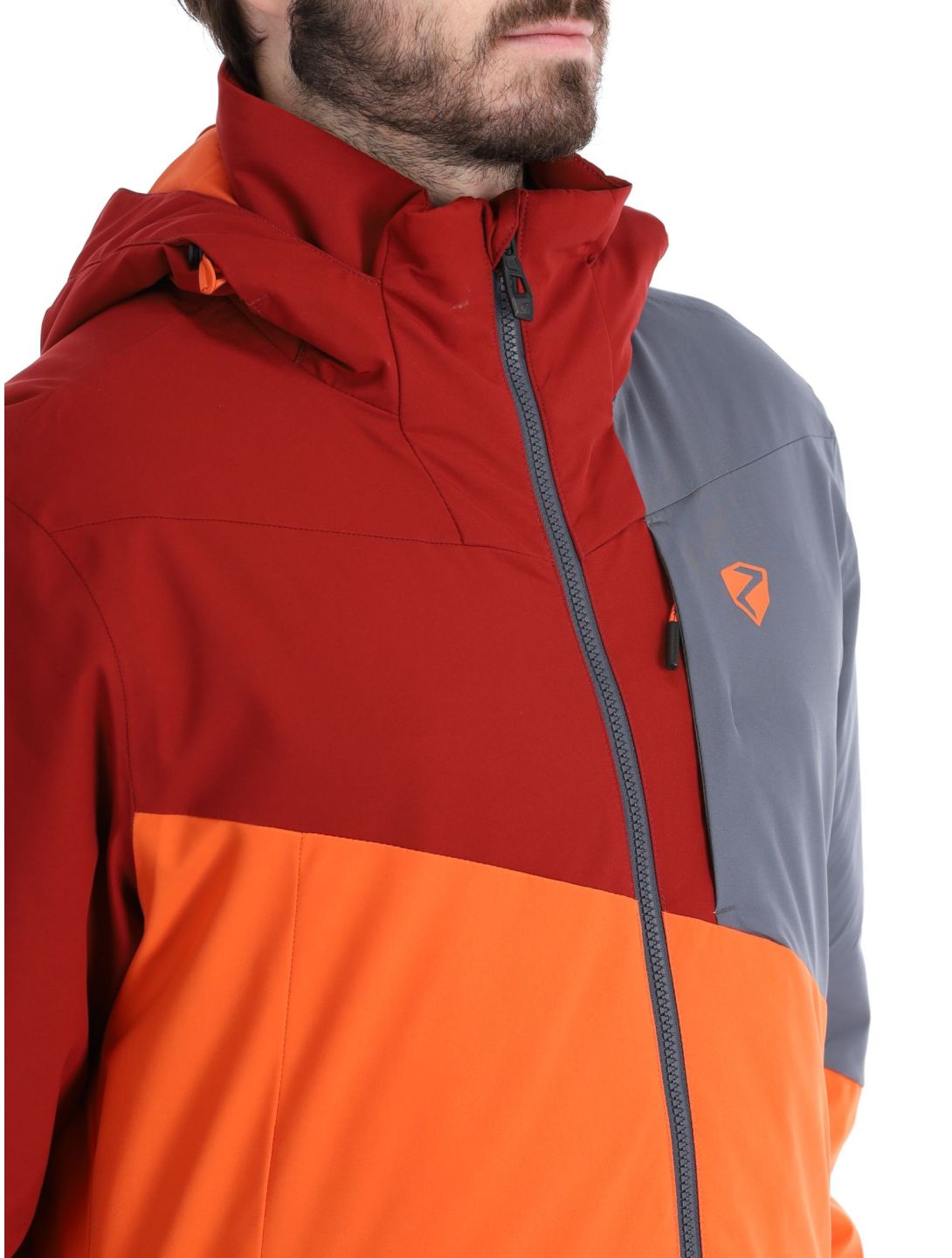 Ziener, Timpa Skijacke Herren Burnt Orange grau, orange, rot 