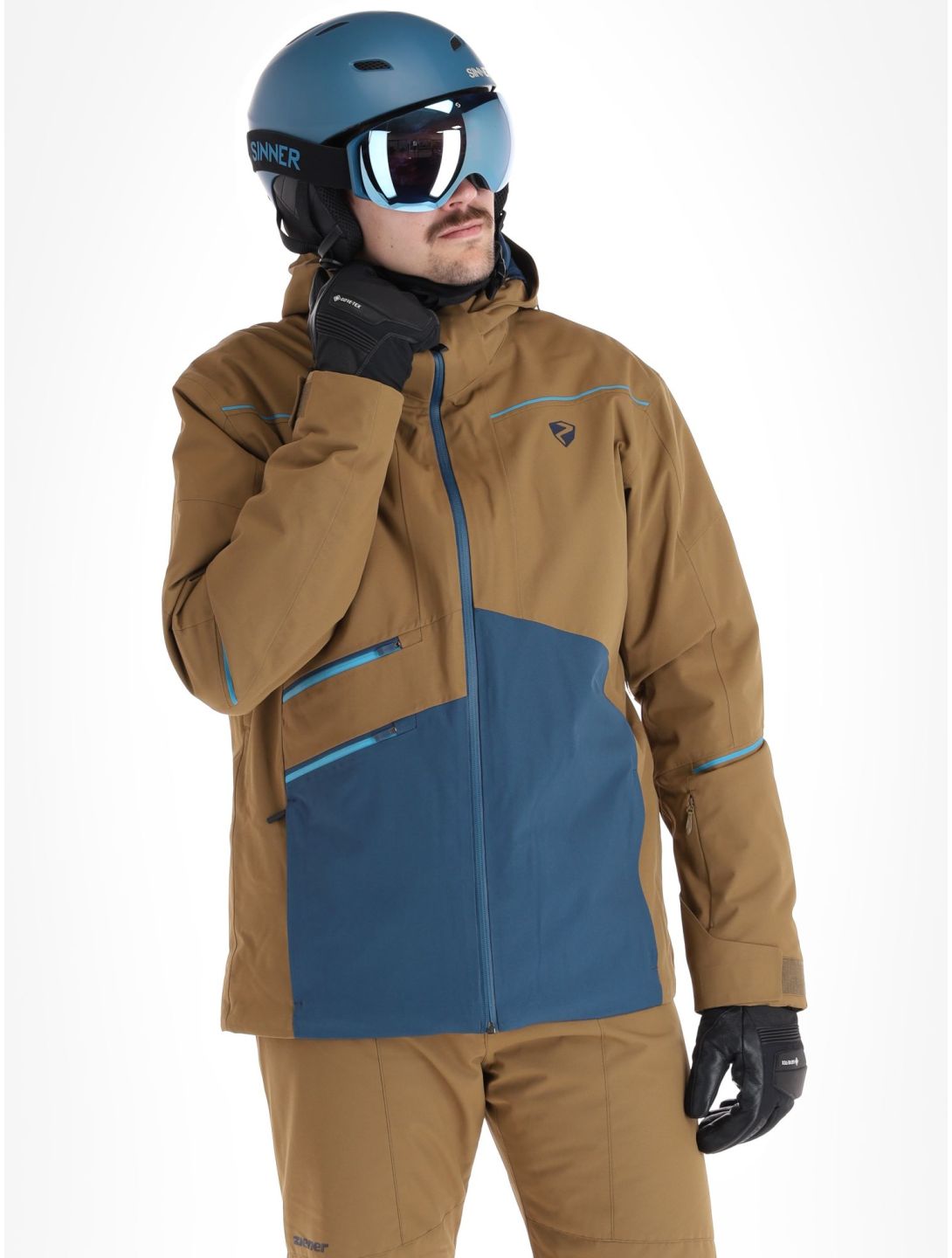 Ziener, Toaca Skijacke Herren Walnut Dob braun, grau 