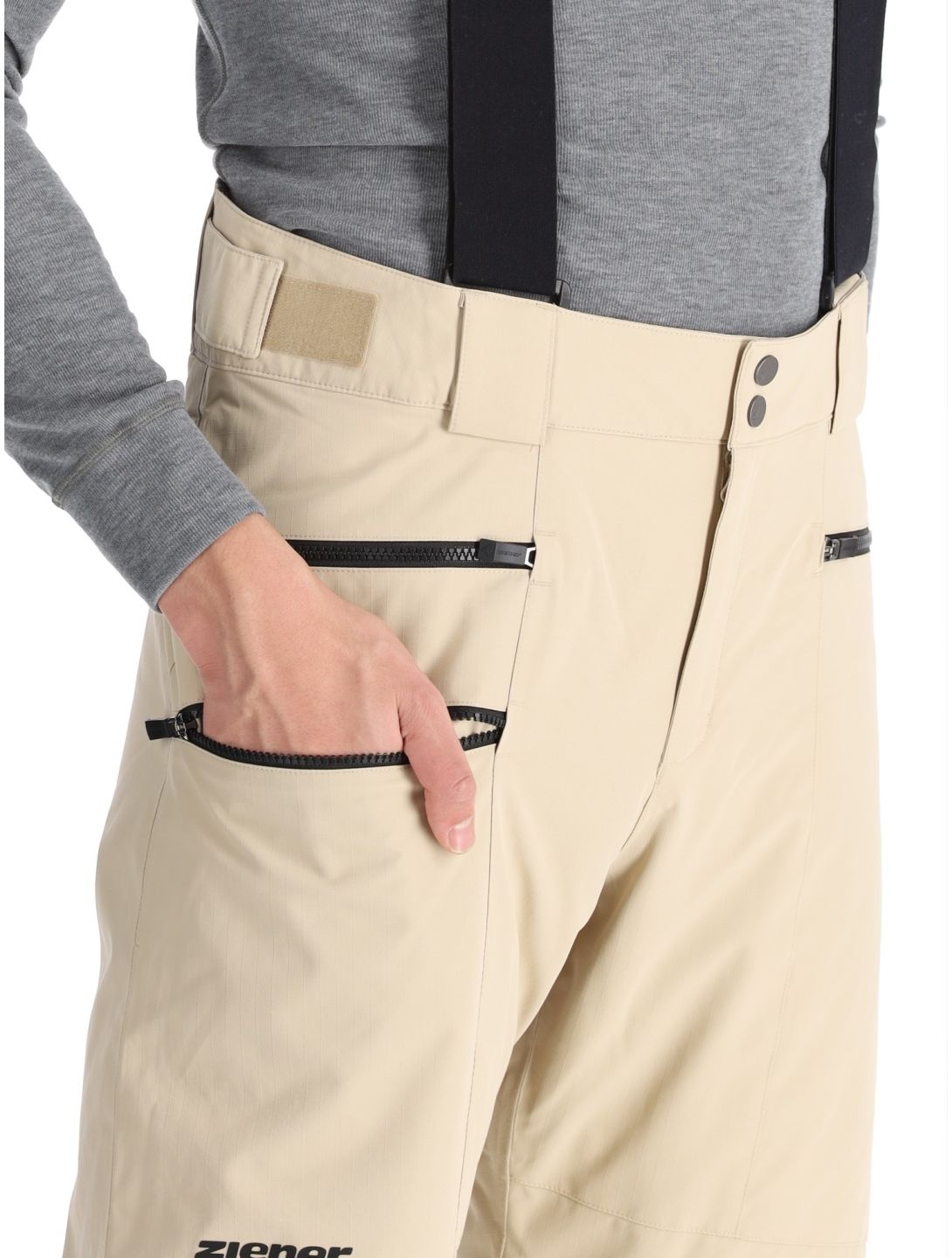 Ziener, Tronador Skihose Herren Cashew Ripstop beige 