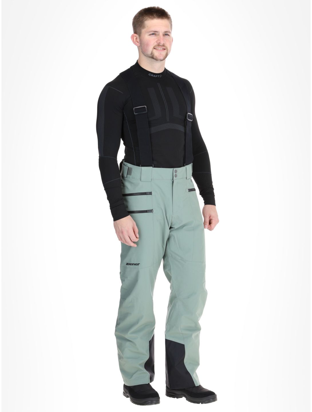 Ziener, Tronador Skihose Herren Green Mud grün 