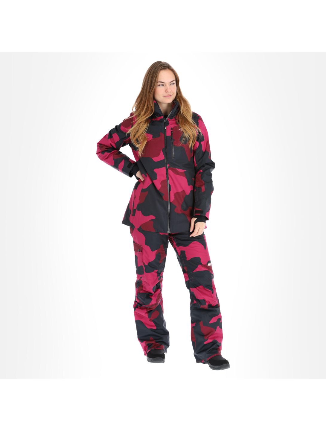 4F, H4Z20-KUDS001 Skijacke Damen camouflage violett