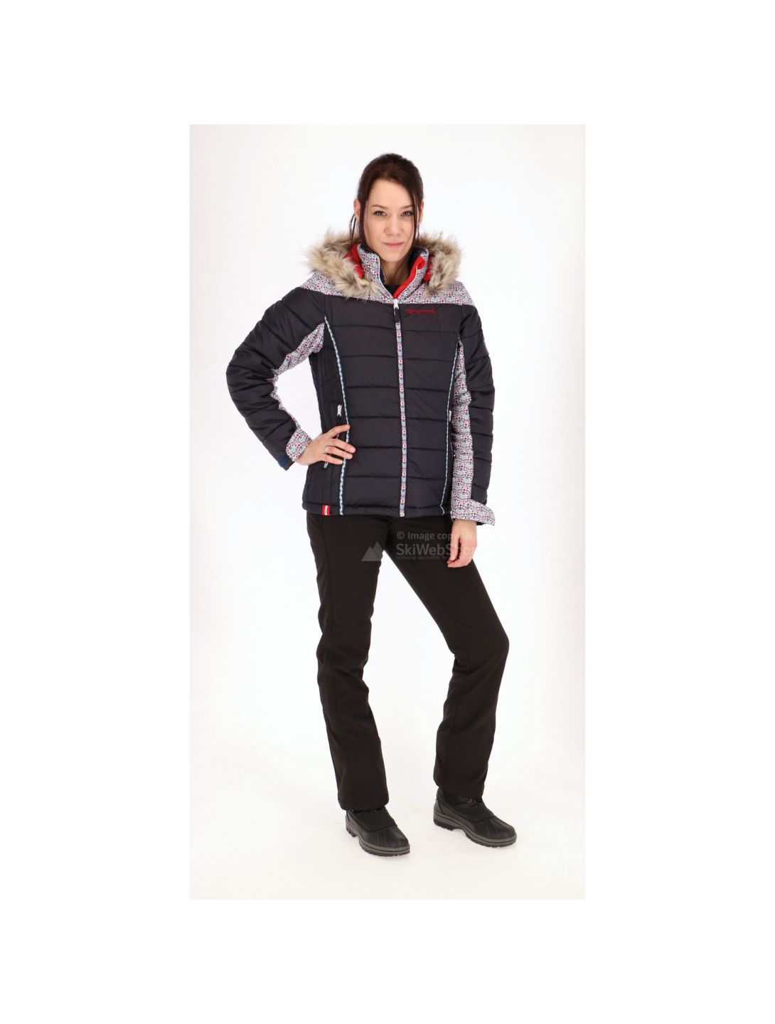 Almgwand, Goldkar KP Skijacke, Damen, marineblau