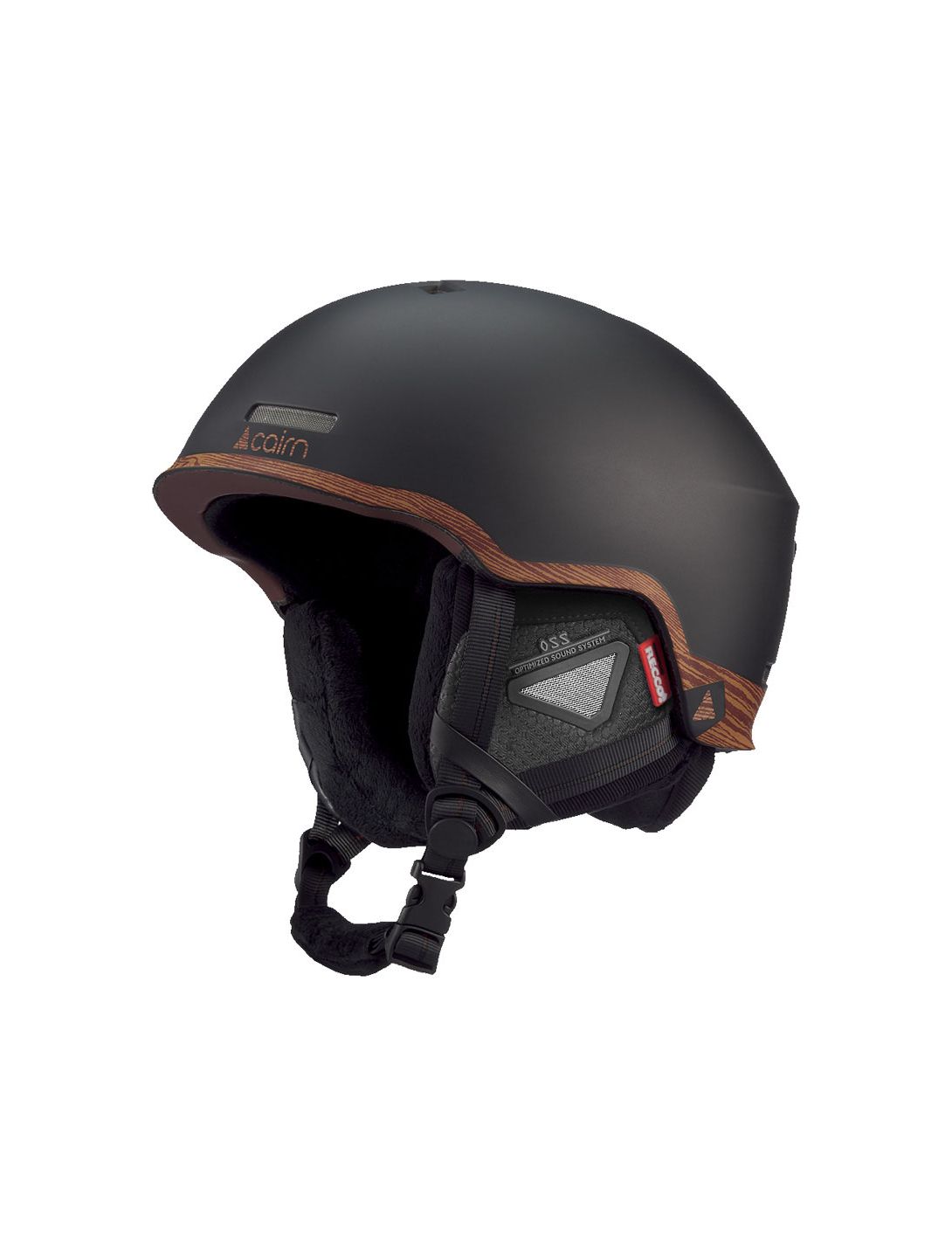 Cairn, Centaure Rescue Skihelm Unisex Mat Black Wood braun, schwarz 