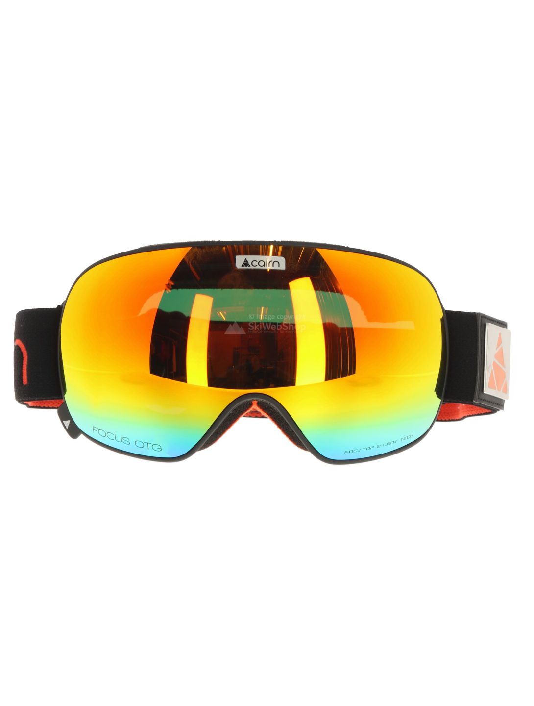 Cairn, Focus Otg Skibrille Unisex Mat Black Orange Mirror orange, schwarz 