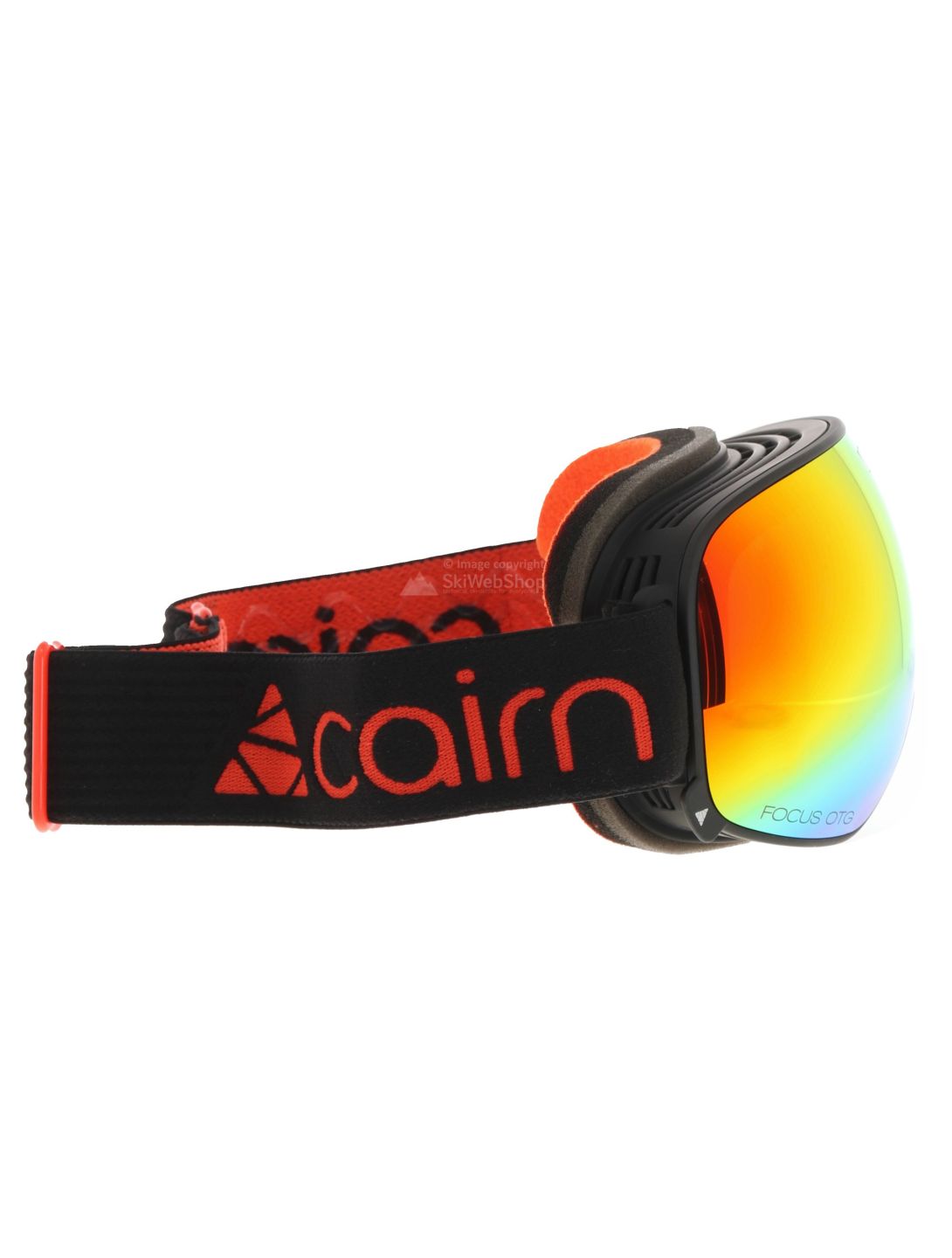 Cairn, Focus Otg Skibrille Unisex Mat Black Orange Mirror orange, schwarz 