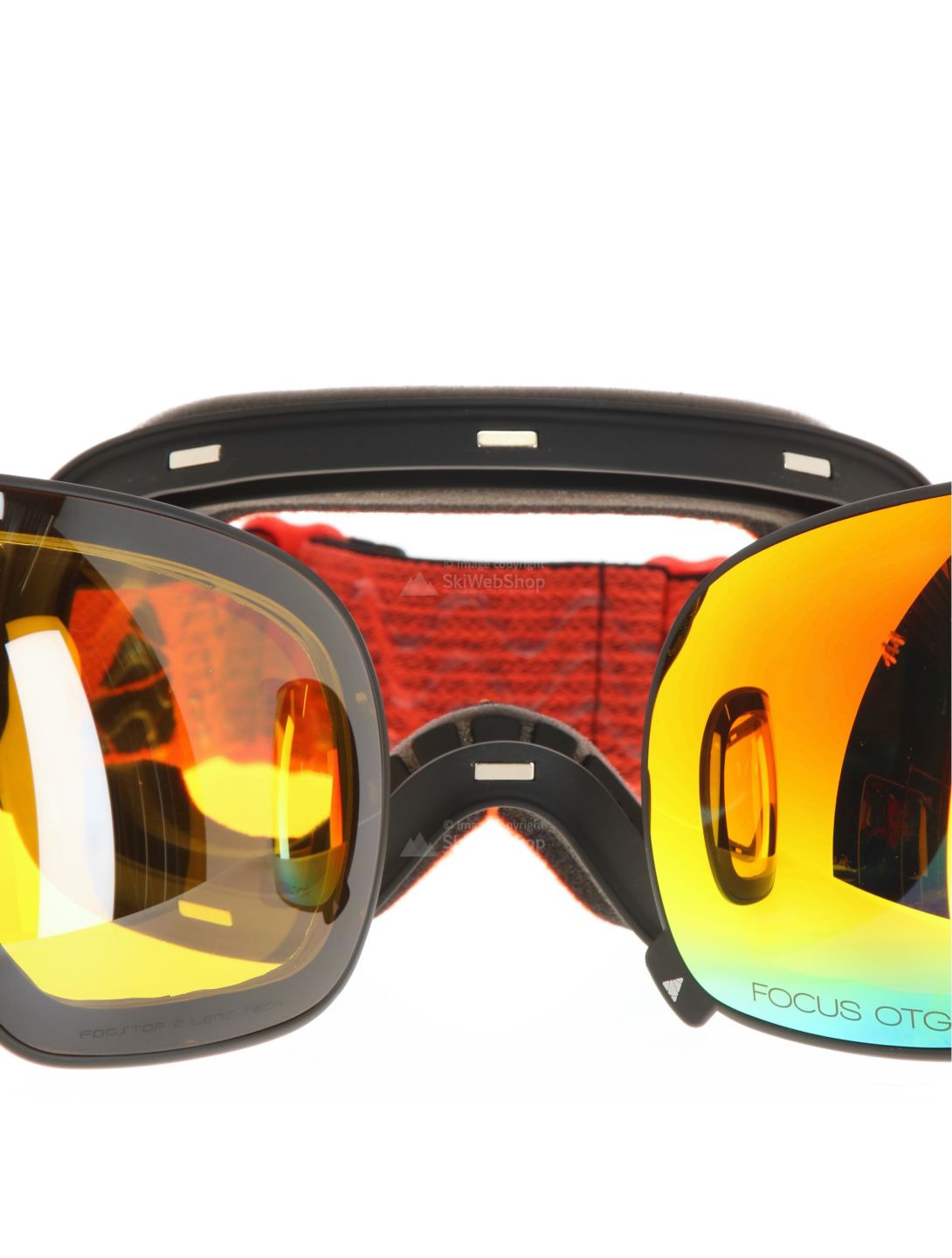 Cairn, Focus Otg Skibrille Unisex Mat Black Orange Mirror orange, schwarz 