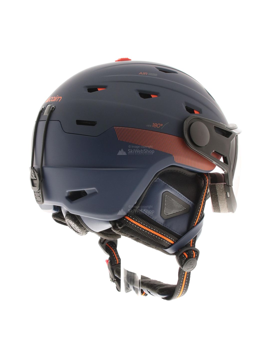 Cairn, Shuffle Visor Evolight NXT, Skihelm mit Visier, midnight orange