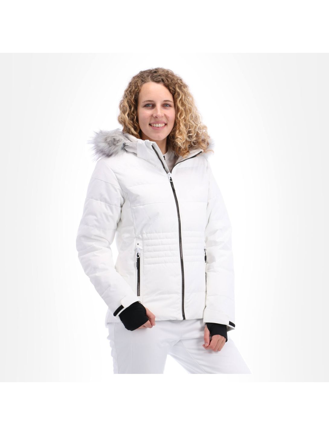 CMP, Ski jacket zip hood, Skijacke, Damen, weiß