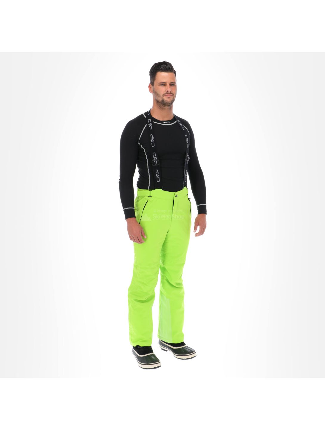 CMP, Ski pants, Skihose, Herren, lime grün