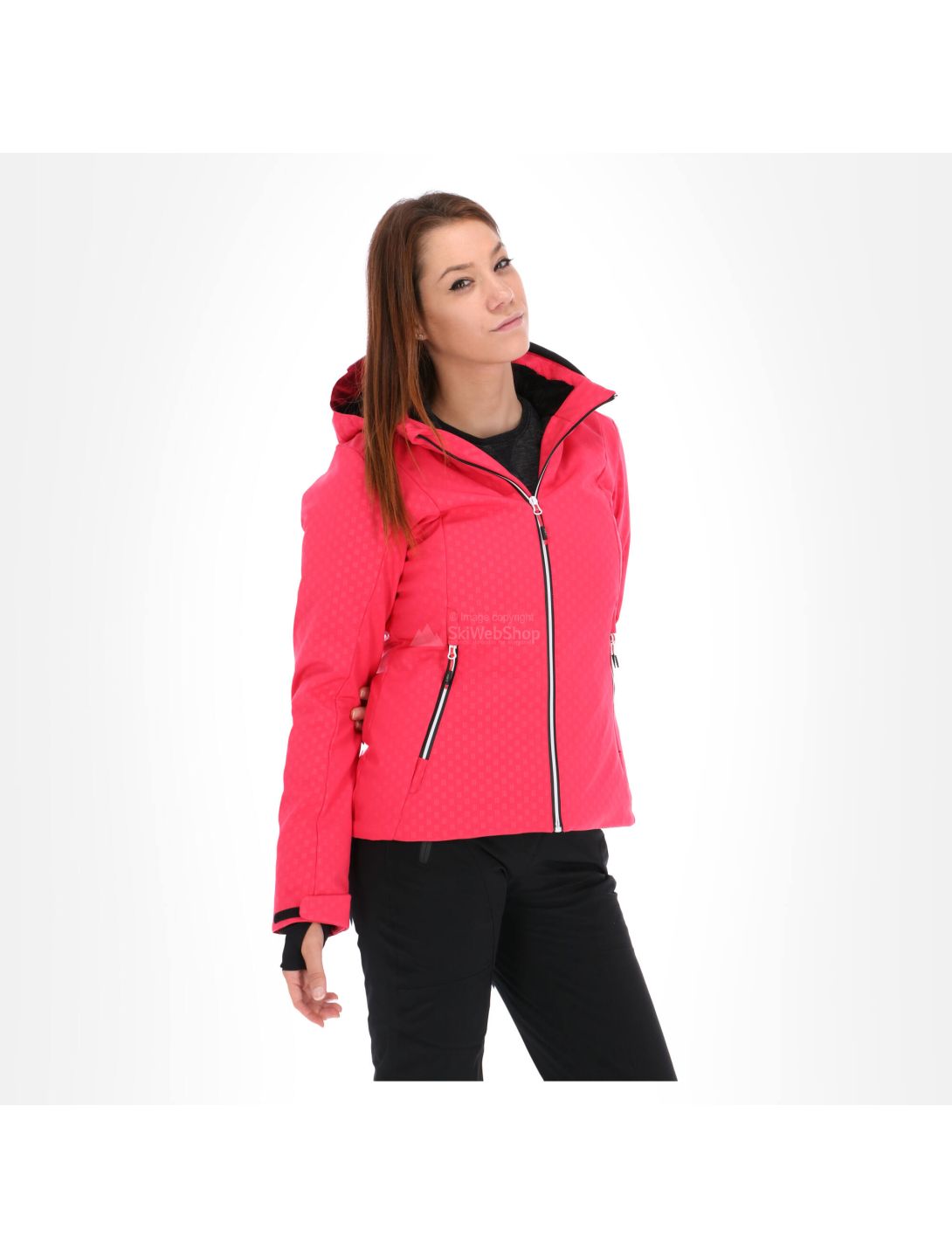 CMP, Softshell jacket zip hood, Softshell Skijacke, Damen, rhodamine rosa