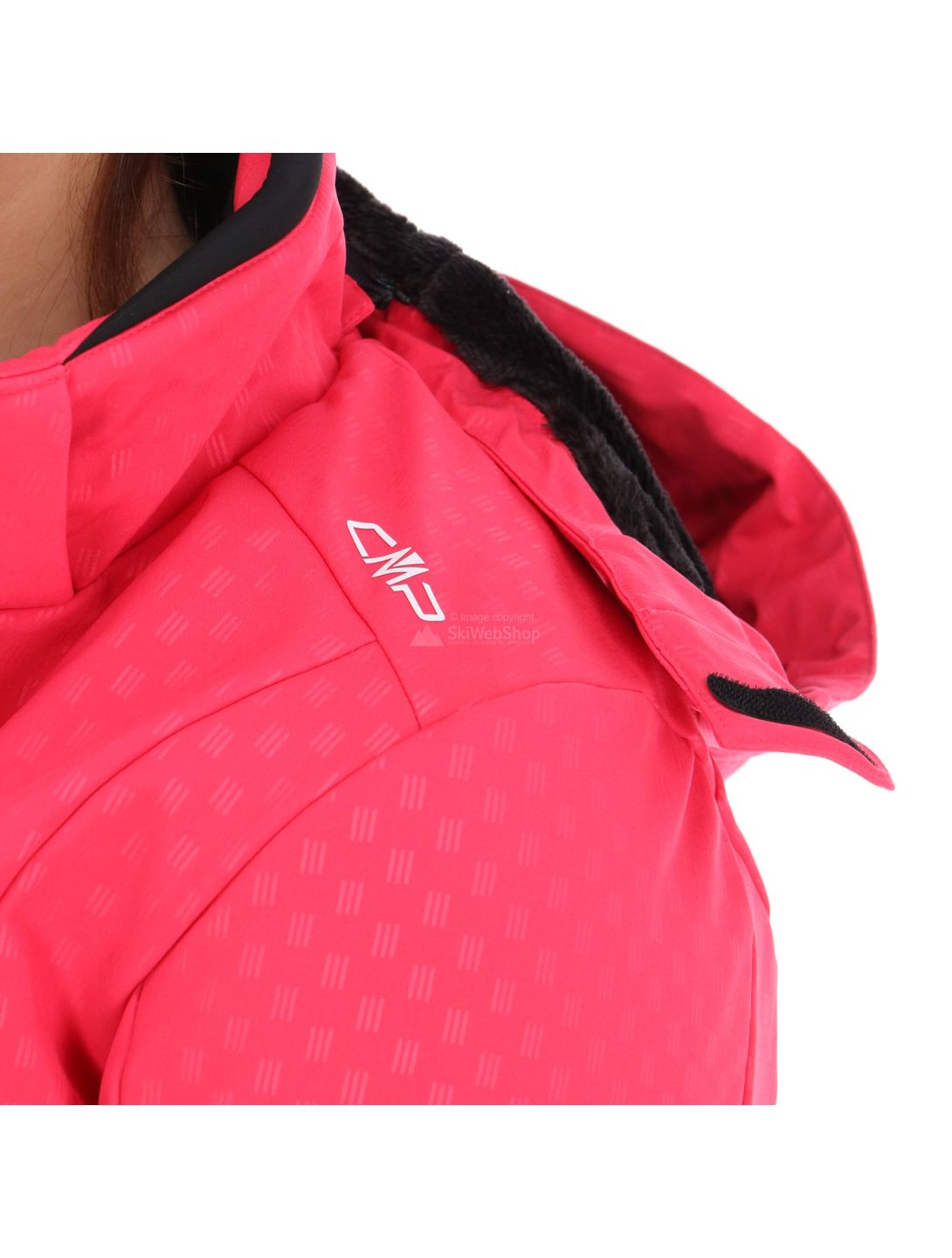 CMP, Softshell jacket zip hood, Softshell Skijacke, Damen, rhodamine rosa