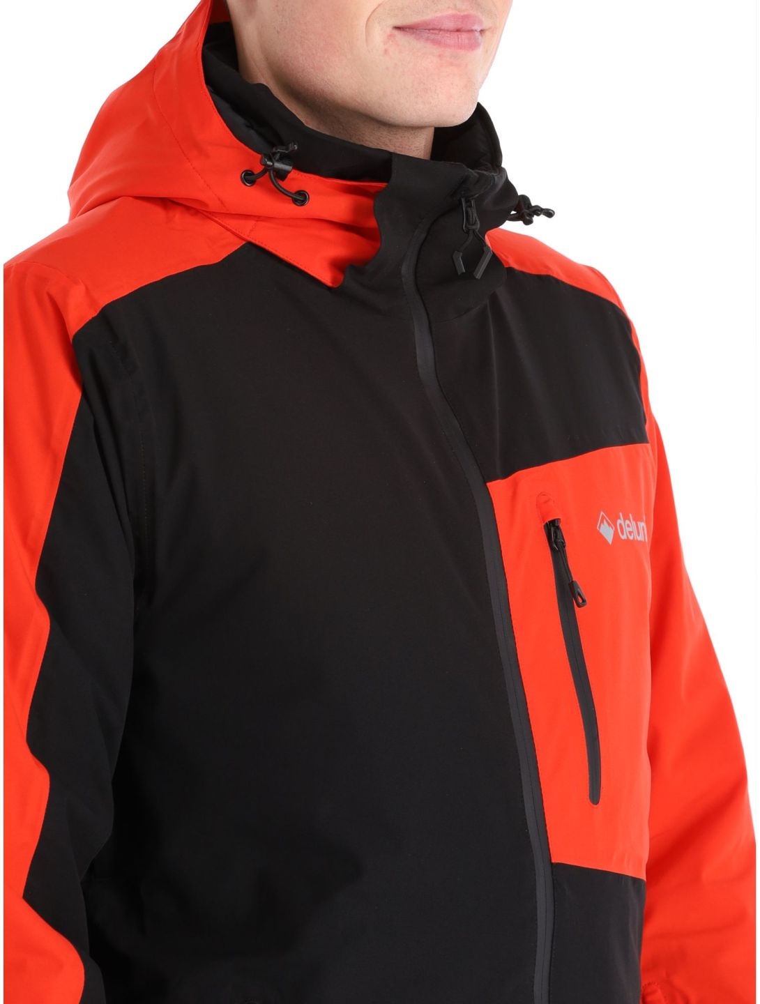 Deluni, Icerocker Plus Skijacke Herren Black / Red rot, schwarz 