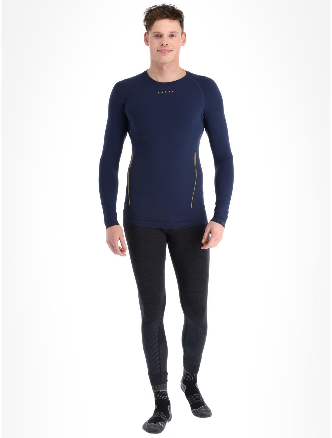 Falke, Longsleeve Trend Thermoshirt Herren Space Blue blau 