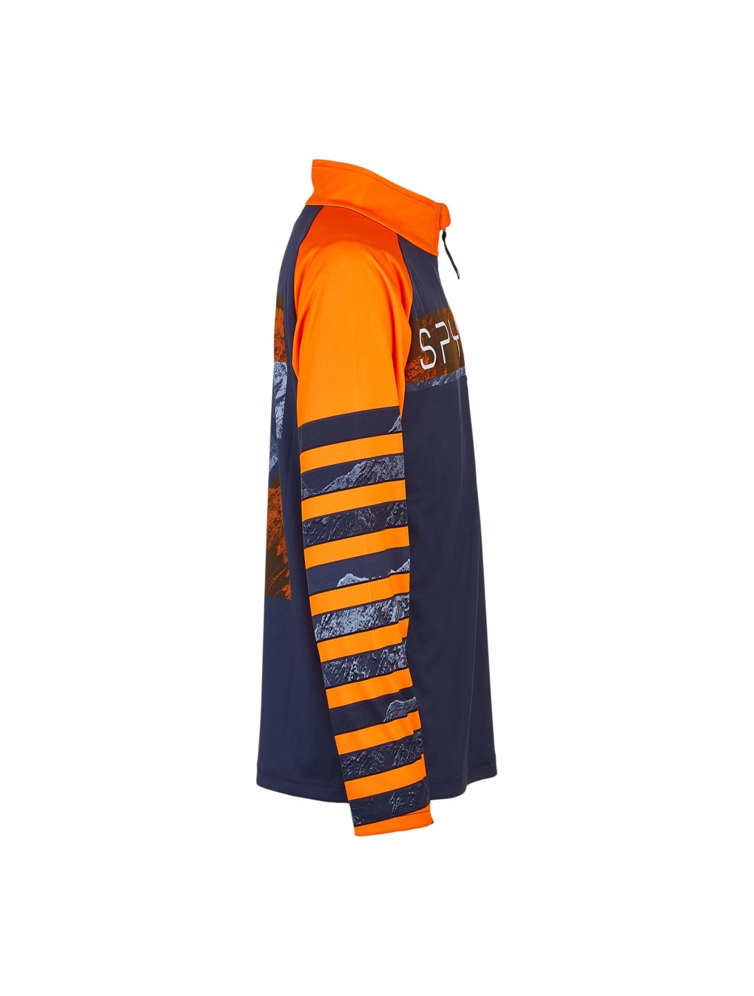 Spyder, Peak Pullover Kinder abyss grau/orange