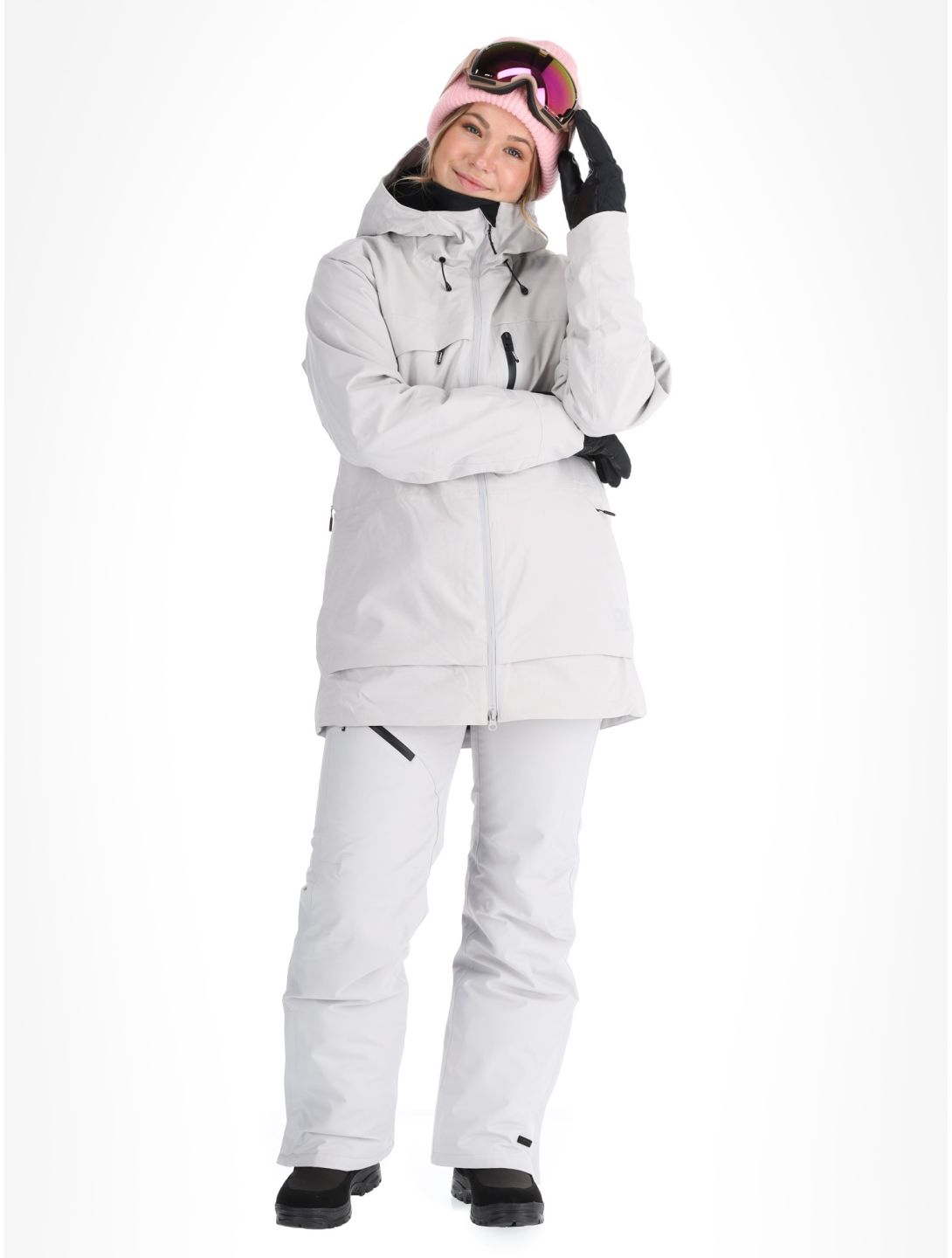 Icepeak, Curran Skijacke Damen Light Grey grau 