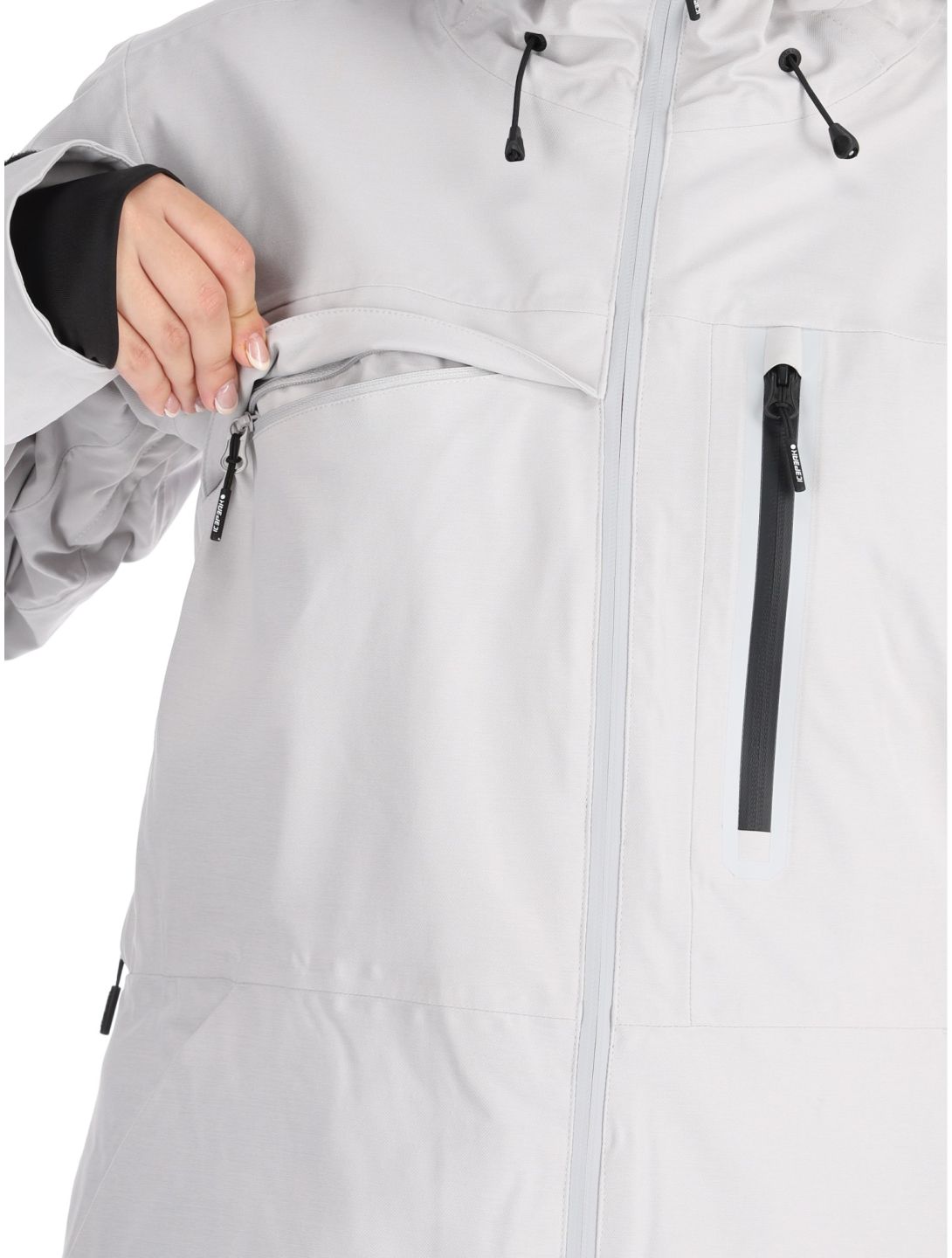 Icepeak, Curran Skijacke Damen Light Grey grau 