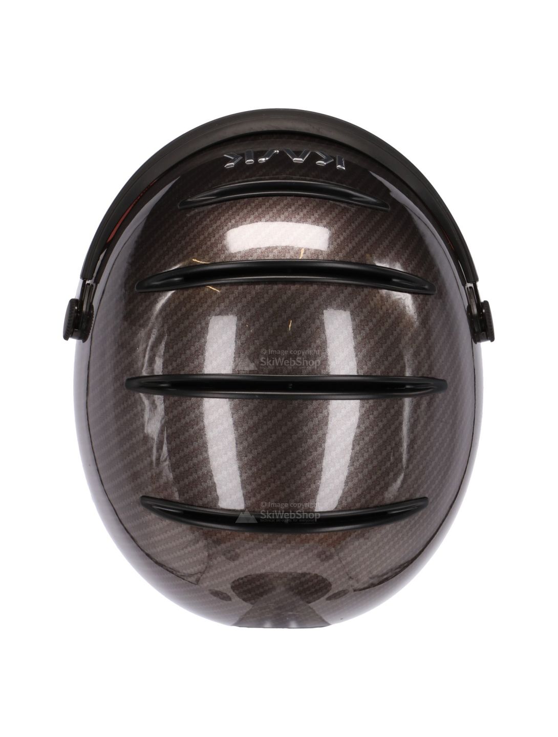 Kask, Elite Pro Skihelm, carbon braun-gold mirror visier