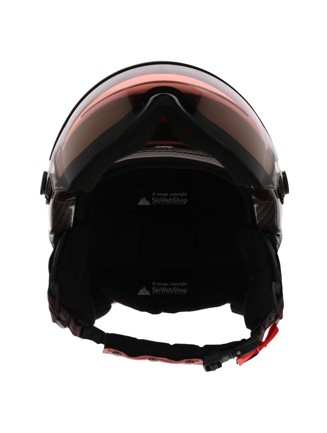 Kask, Elite pro, Skihelm mit Visier, carbon schwarz