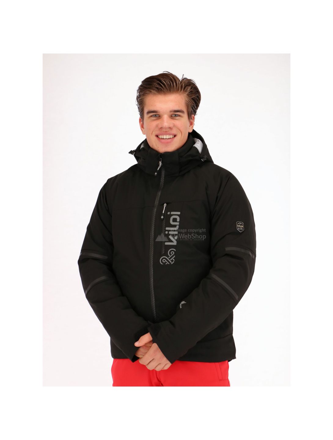 Kilpi, Uran Stretch Skijacke, Herren, schwarz