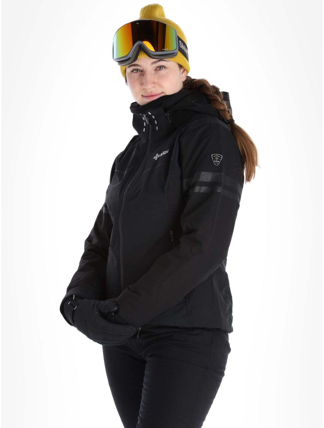 Kilpi, Lorien-W Skijacke Damen Black schwarz, weiß 