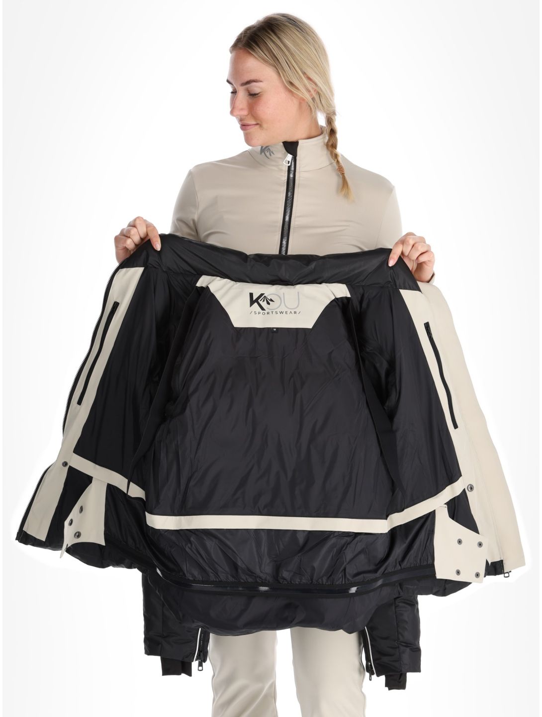 Kou Sportswear, Alpine elegance Skijacke Damen Black schwarz 