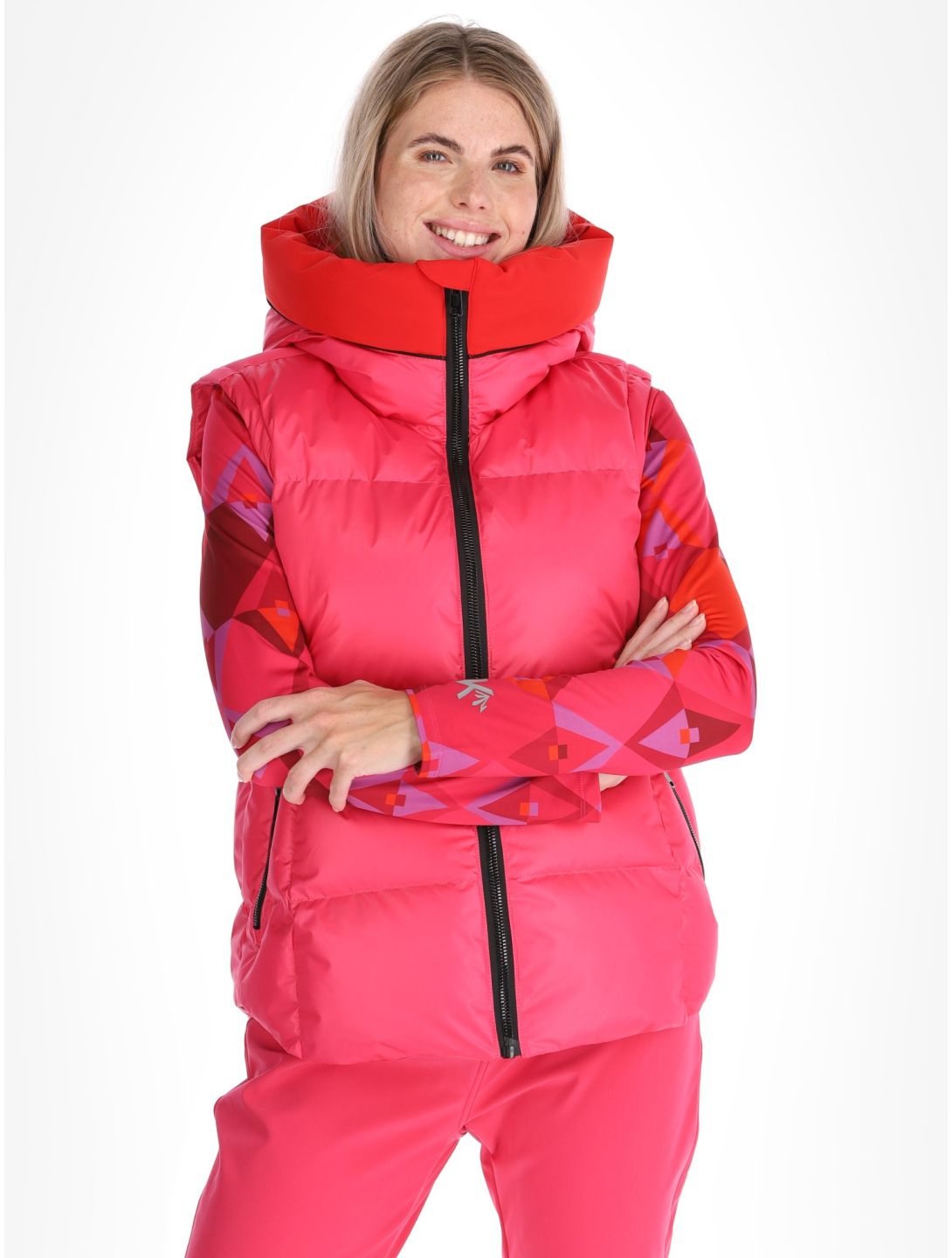 Kou Sportswear, Alpine elegance Skijacke Damen Pink rosa 