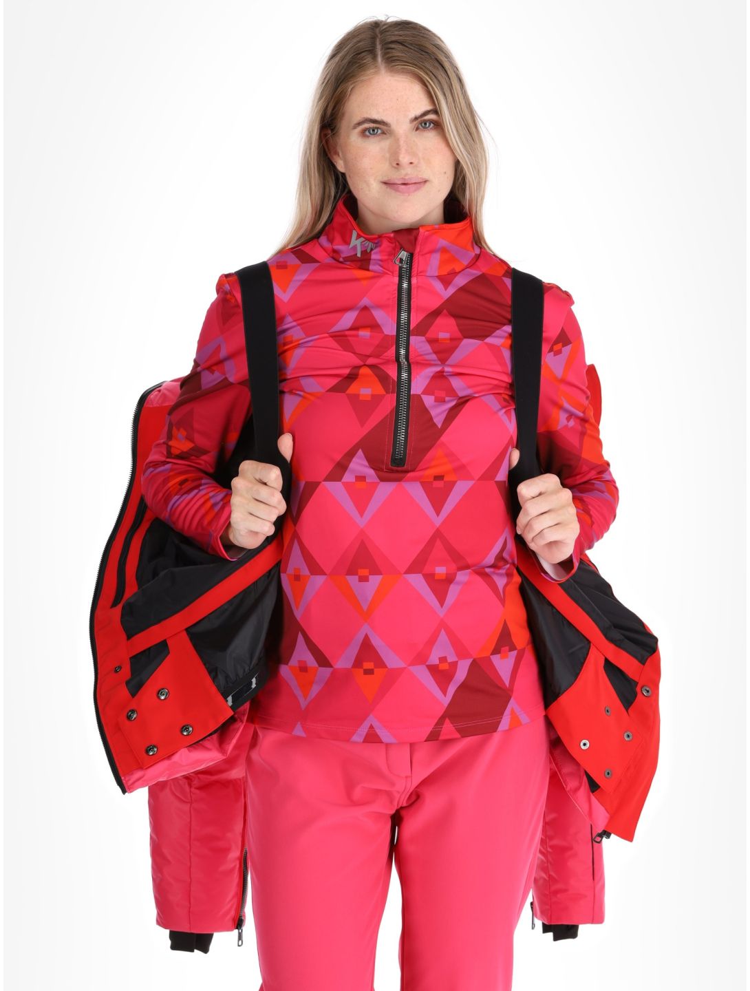 Kou Sportswear, Alpine elegance Skijacke Damen Pink rosa 