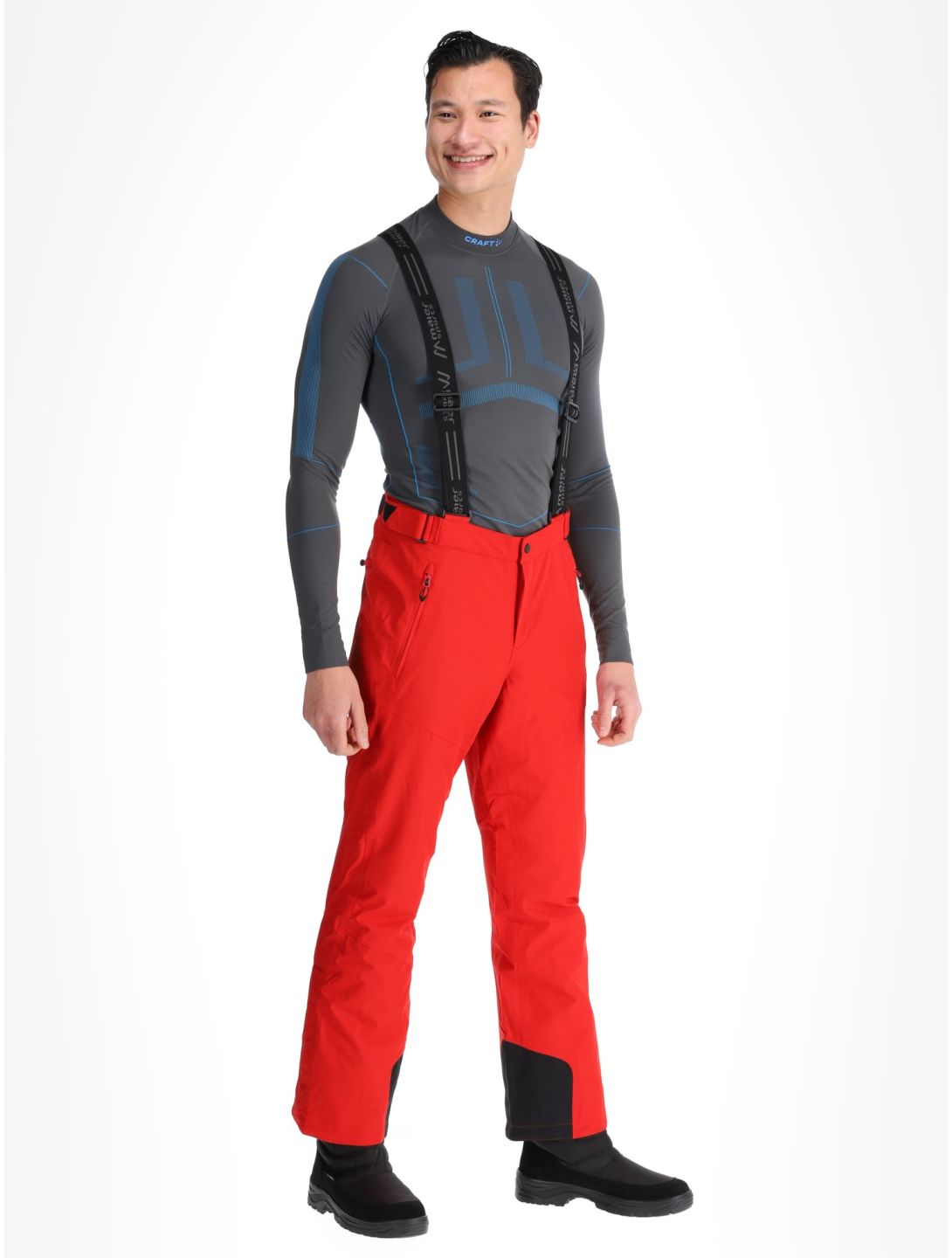 Maier Sports, Anton 2.1 Skihose langes Modell Herren Salsa rot 