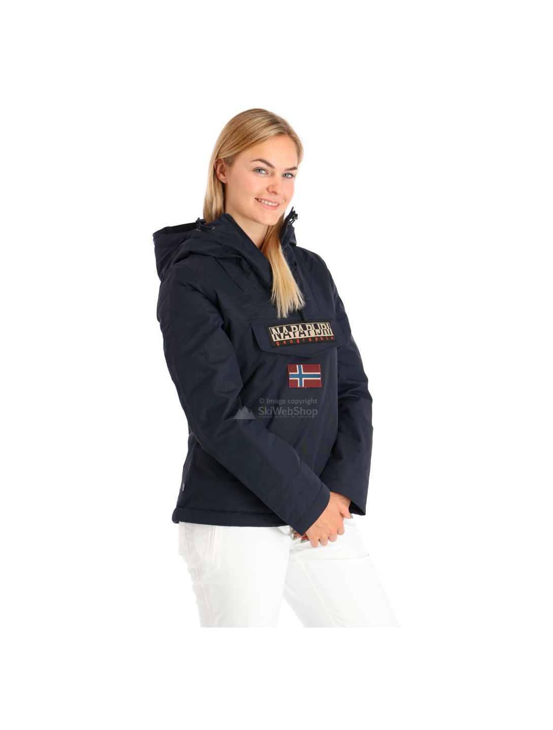 Napapijri, Rainforest pocket 2 anorak, Winterjacke, Damen, Marine blau