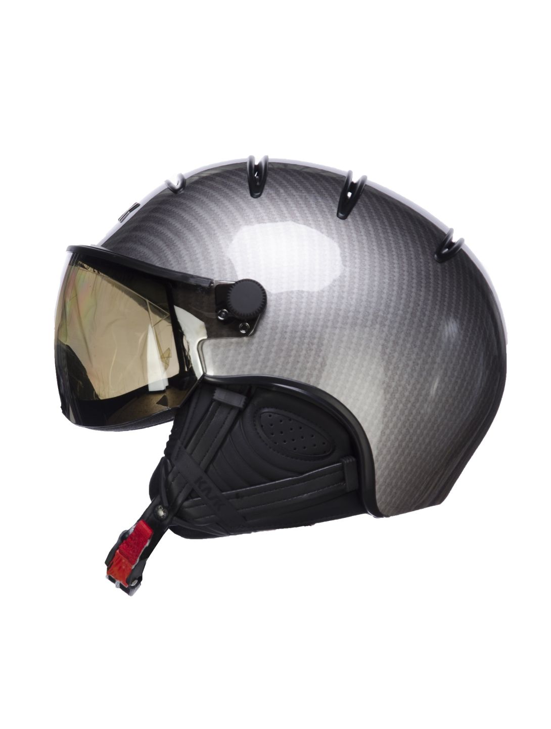 Kask Elite Pro, Skihelm, Hell Carbon-Schwarz