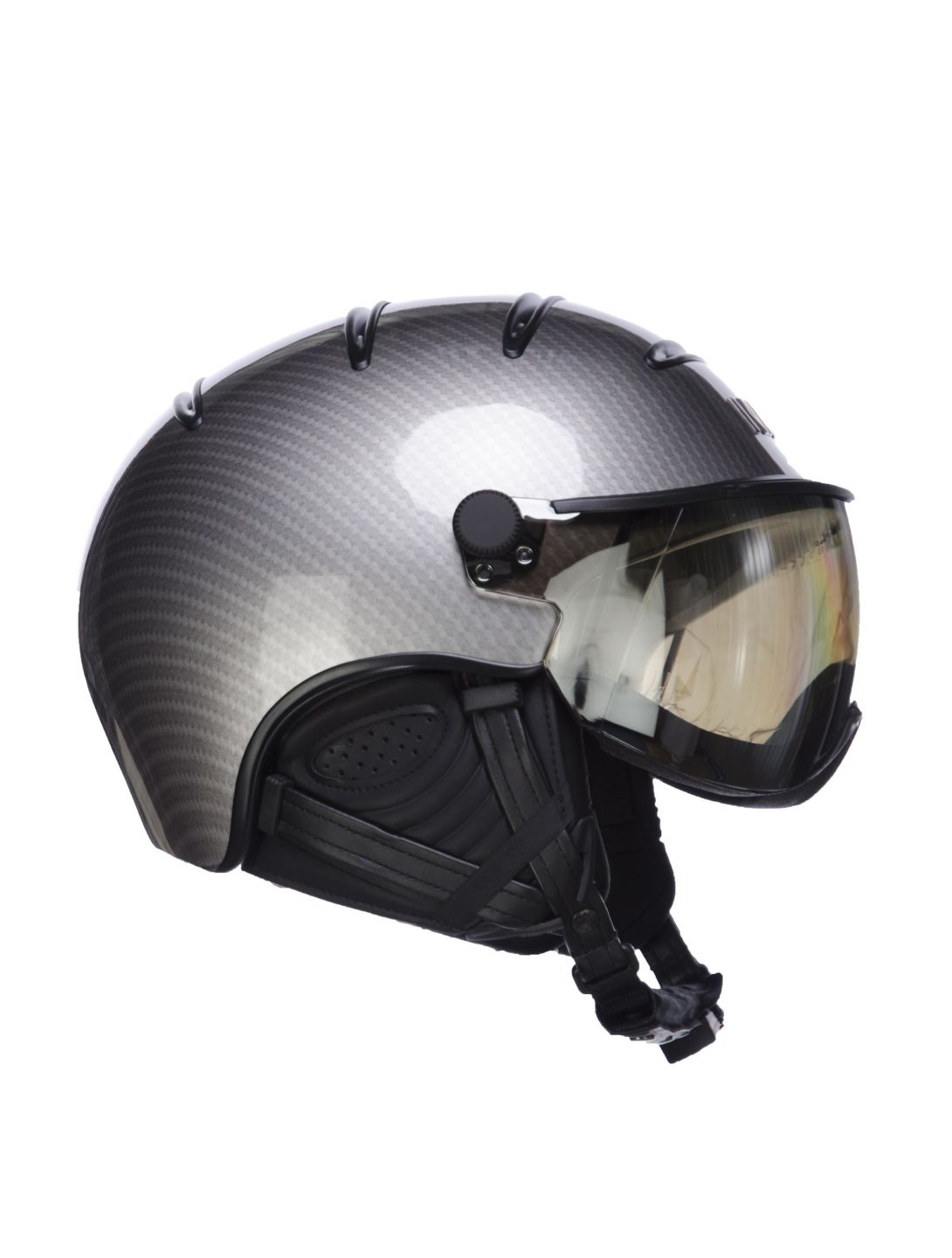 Kask Elite Pro, Skihelm, Hell Carbon-Schwarz