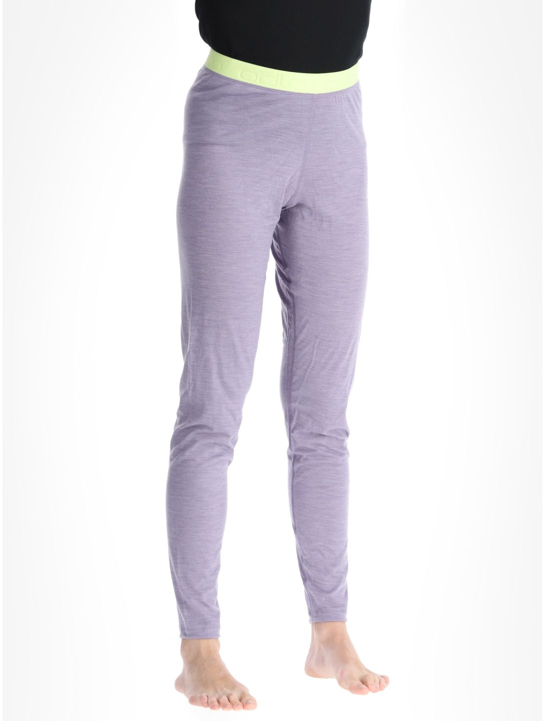 Odlo, Natural Performance PW 150 Thermohose Damen Gray Ridge Melange - Shadow Lime grau, grün 