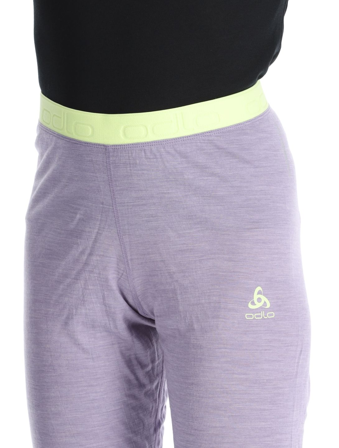 Odlo, Natural Performance PW 150 Thermohose Damen Gray Ridge Melange - Shadow Lime grau, grün 