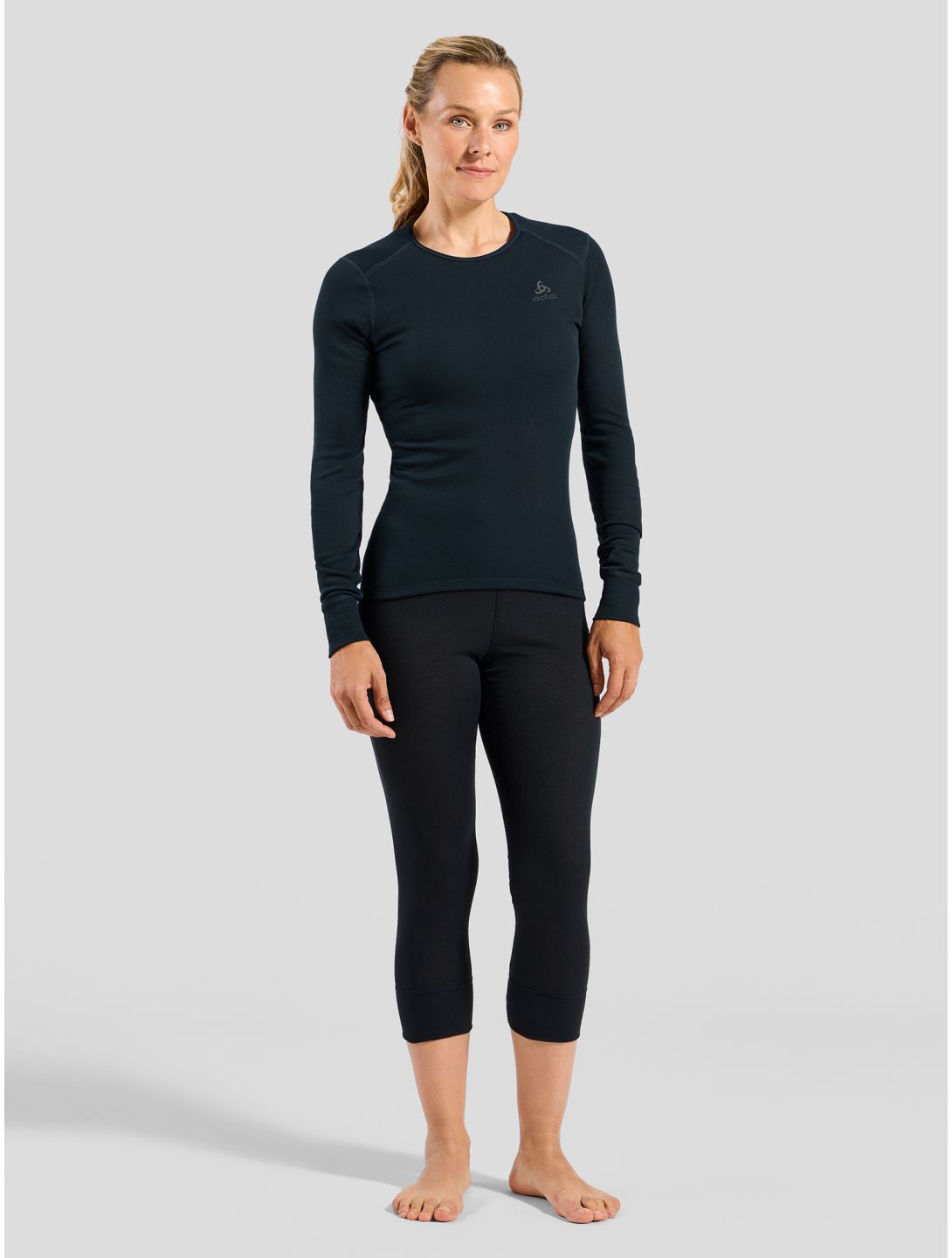 Odlo, Active Warm Eco Thermoshirt Damen Dark Sapphire blau 