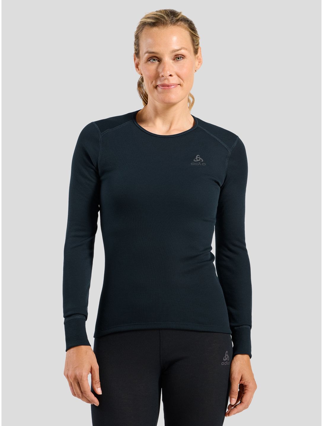 Odlo, Active Warm Eco Thermoshirt Damen Dark Sapphire blau 