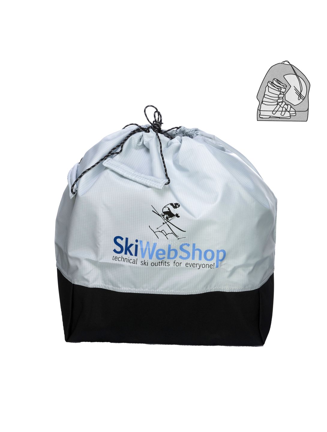 Pro De Con, Easy, Skischuhtasche, Silber-Schwarz