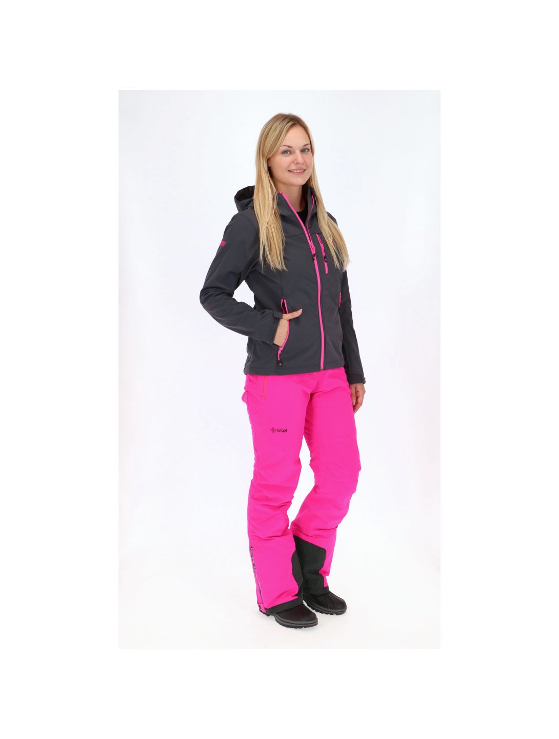 Kilpi, Elia, Softshell Jacke, Damen, Grau/Rosa