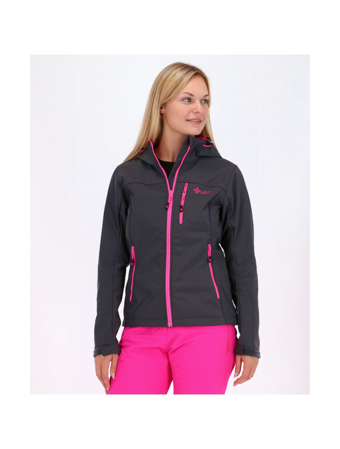 Kilpi, Elia, Softshell Jacke, Damen, Grau/Rosa