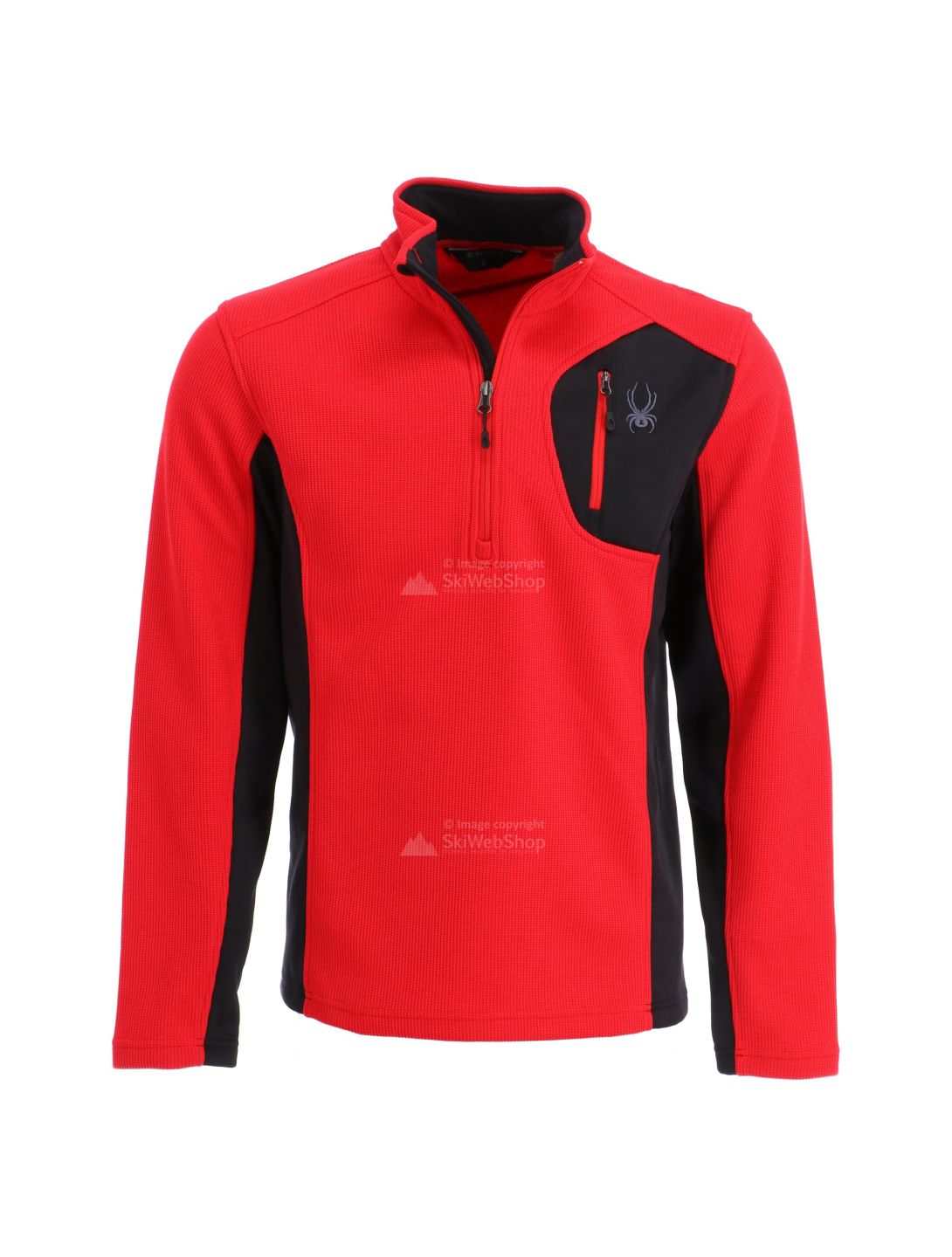 Spyder, Bandit half zip stryke, Pullover, Herren, rot/schwarz