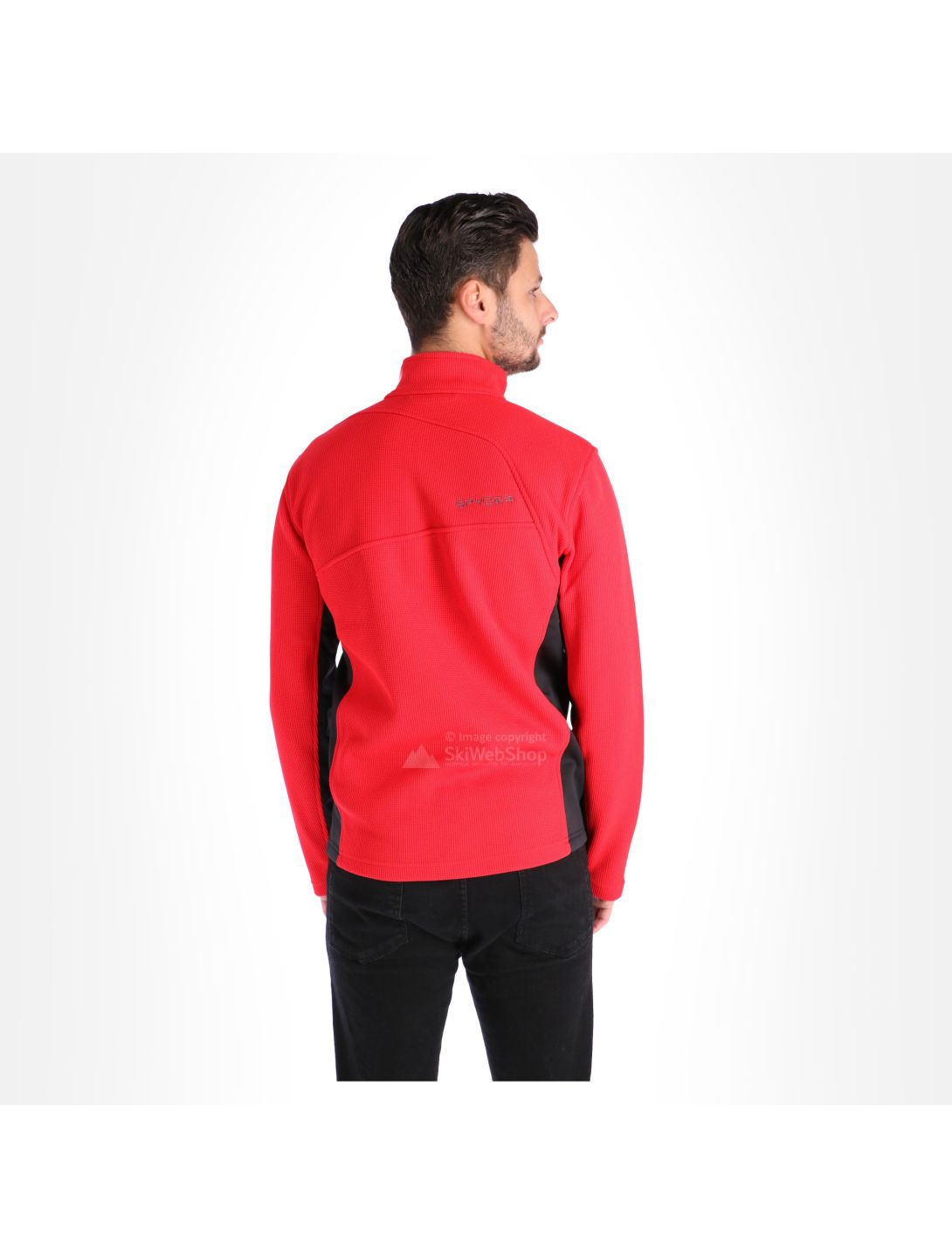 Spyder, Bandit half zip stryke, Pullover, Herren, rot/schwarz