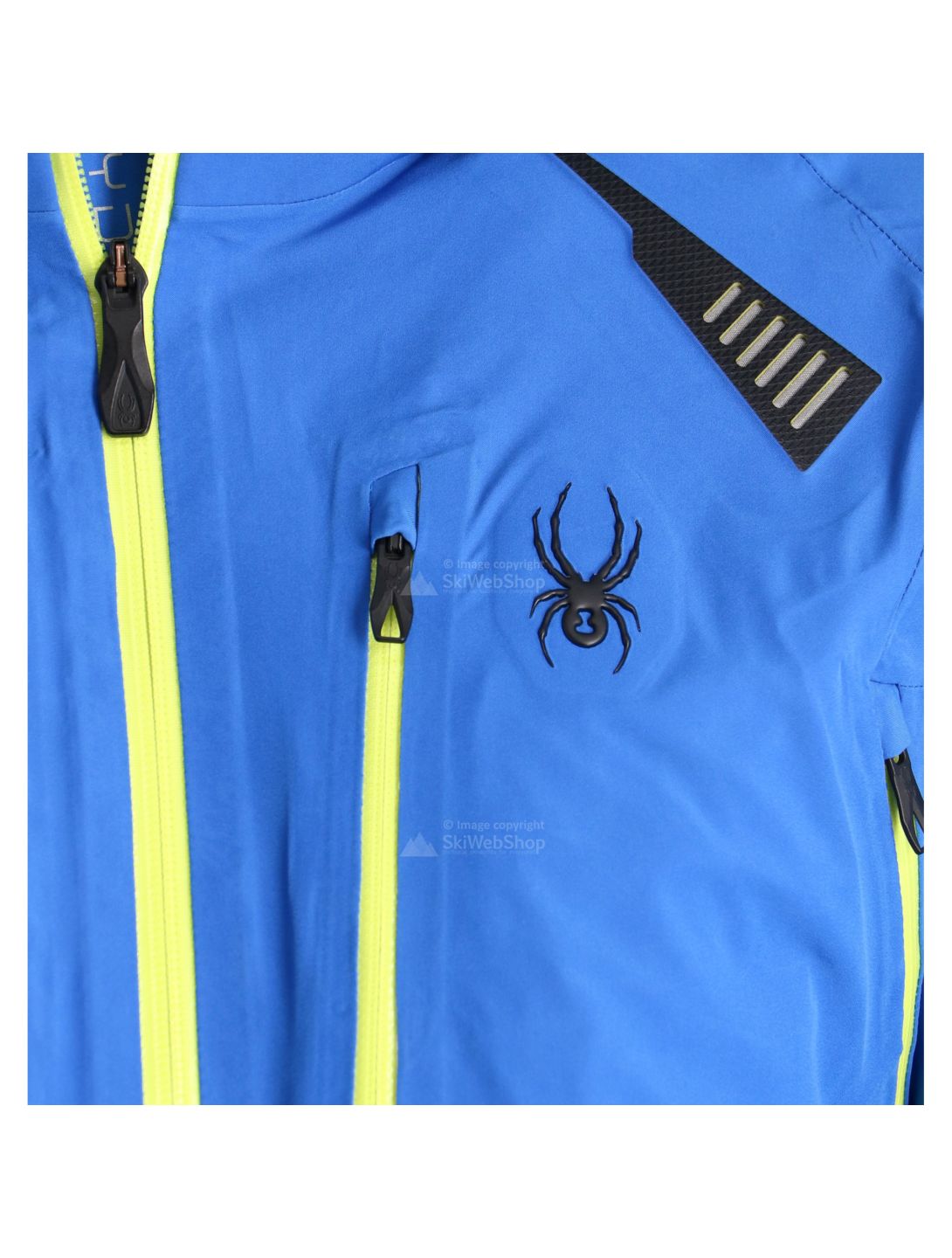 Spyder, Pinnacle, Skijacke, Herren, sea blau/acid gelb