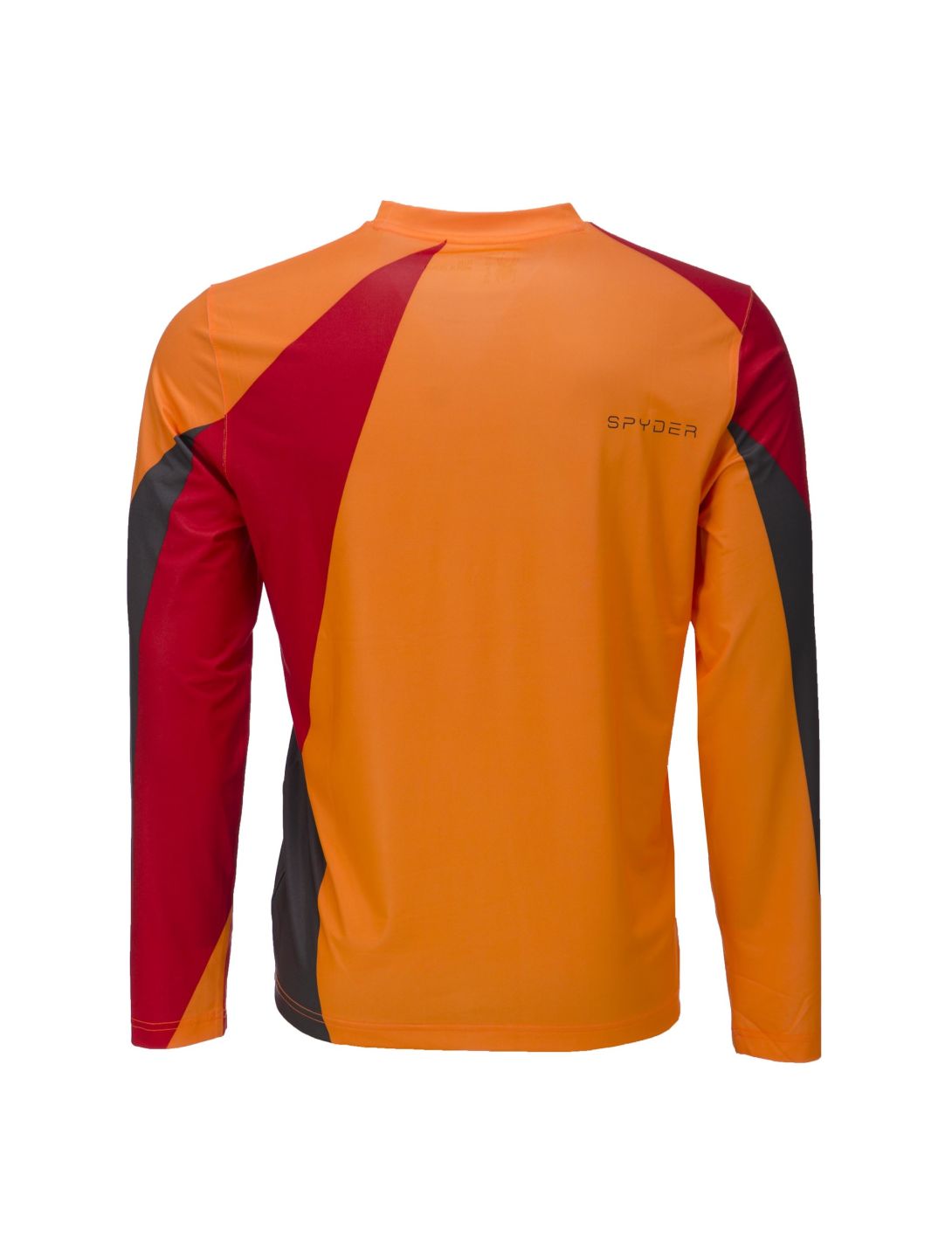 Spyder, Kyros, Langarmshirt, Herren, Orange-Grau-Rot