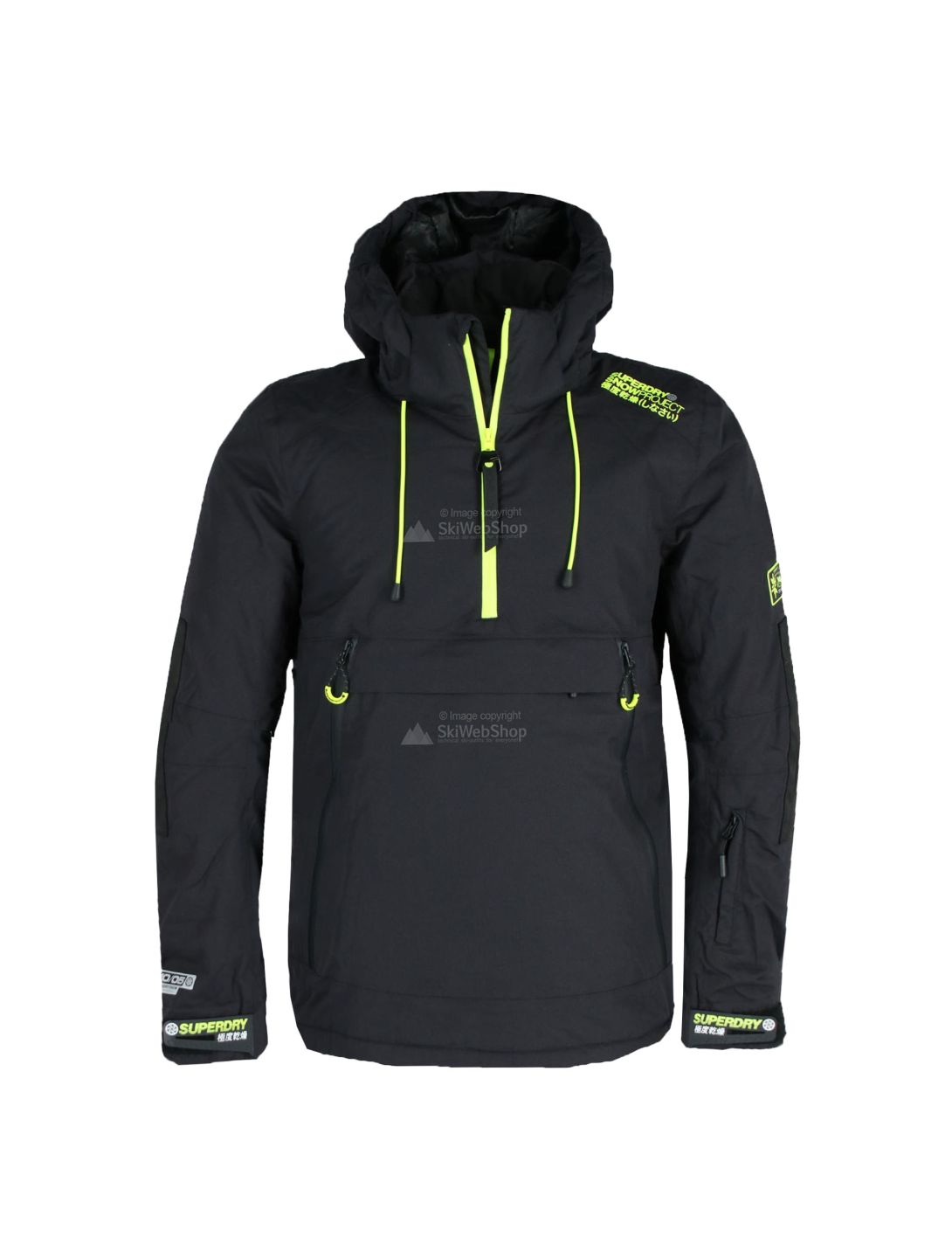 Superdry, SD Mountain Overhead Jacket, Skijacke, Herren, onyx schwarz