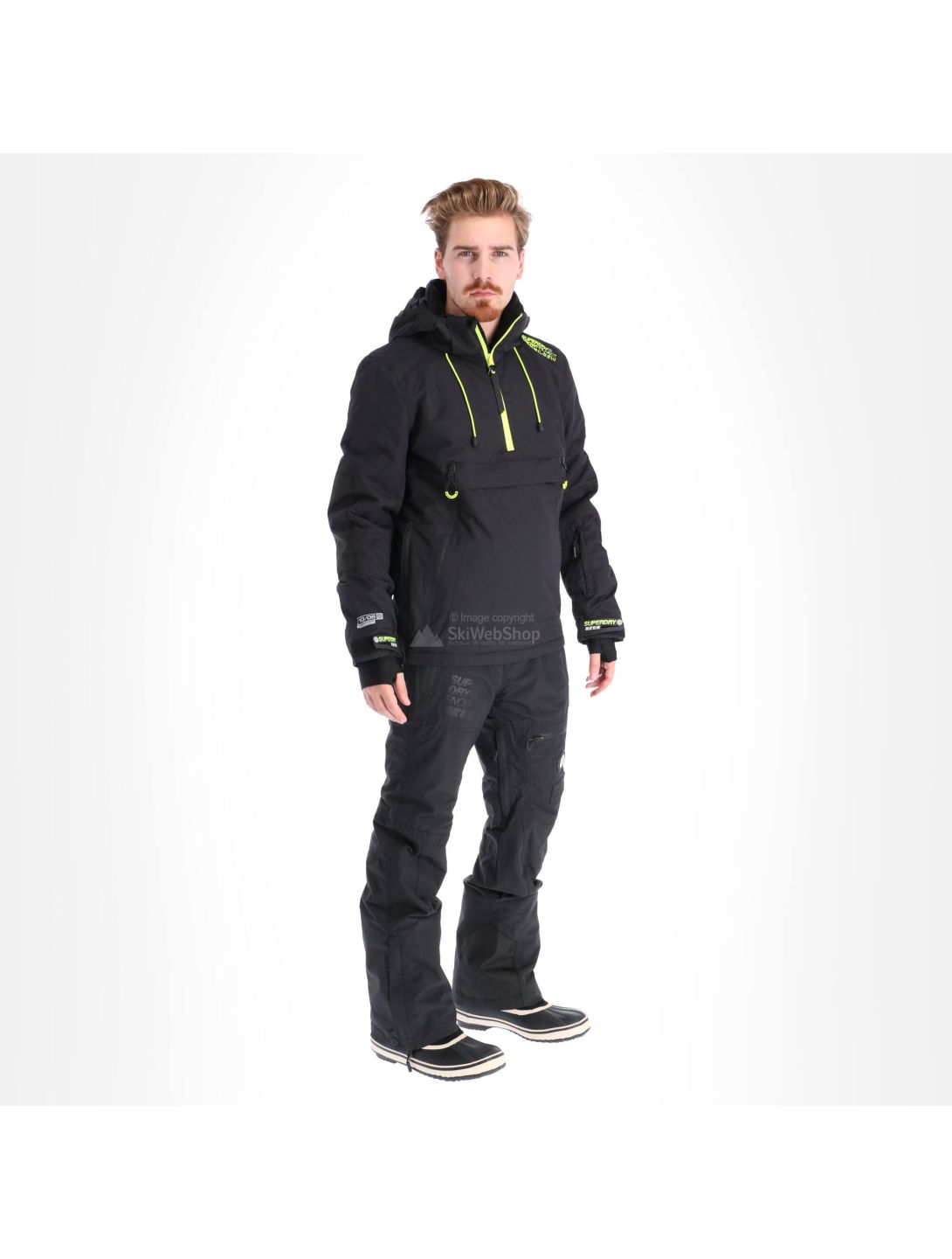 Superdry, SD Mountain Overhead Jacket, Skijacke, Herren, onyx schwarz