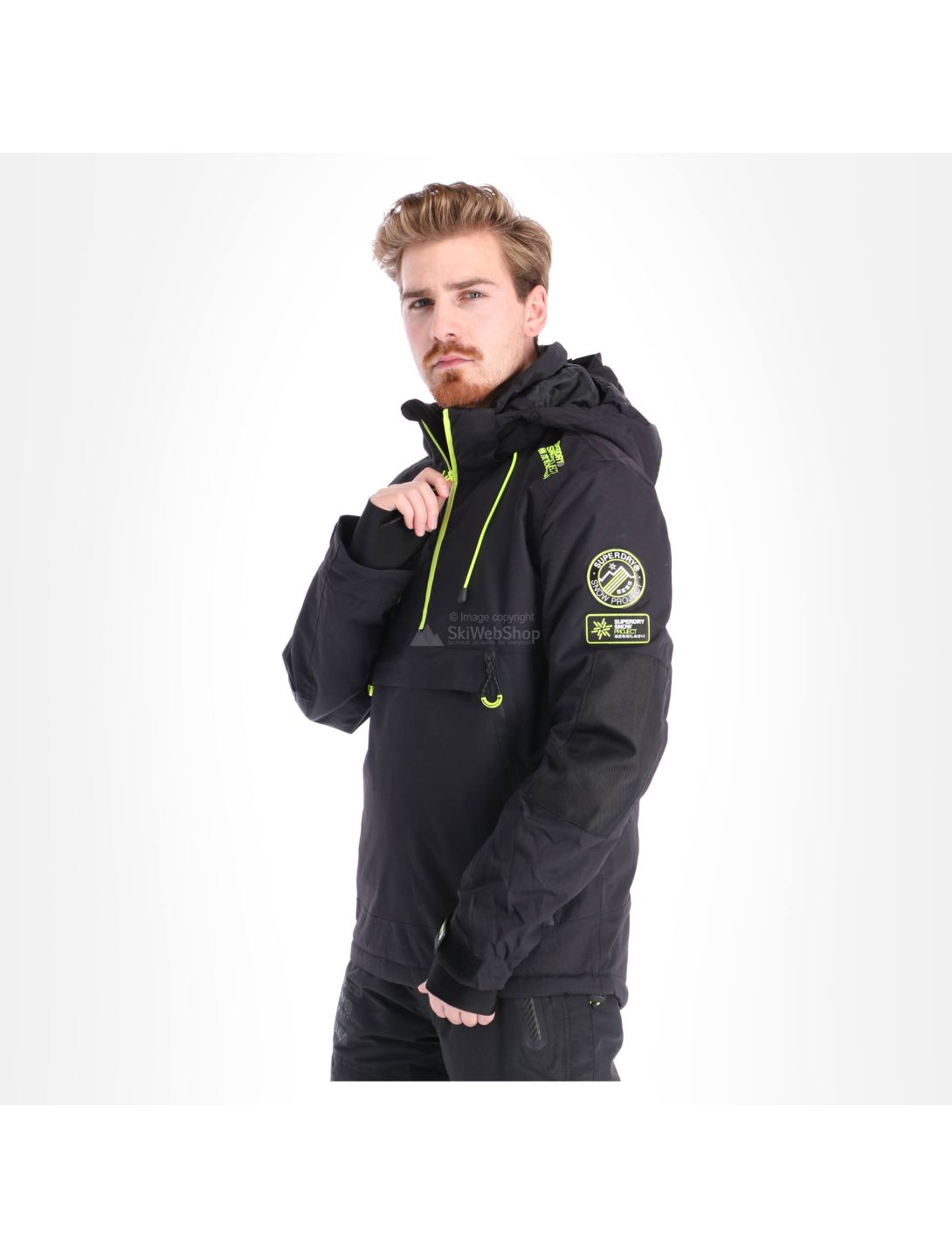 Superdry, SD Mountain Overhead Jacket, Skijacke, Herren, onyx schwarz