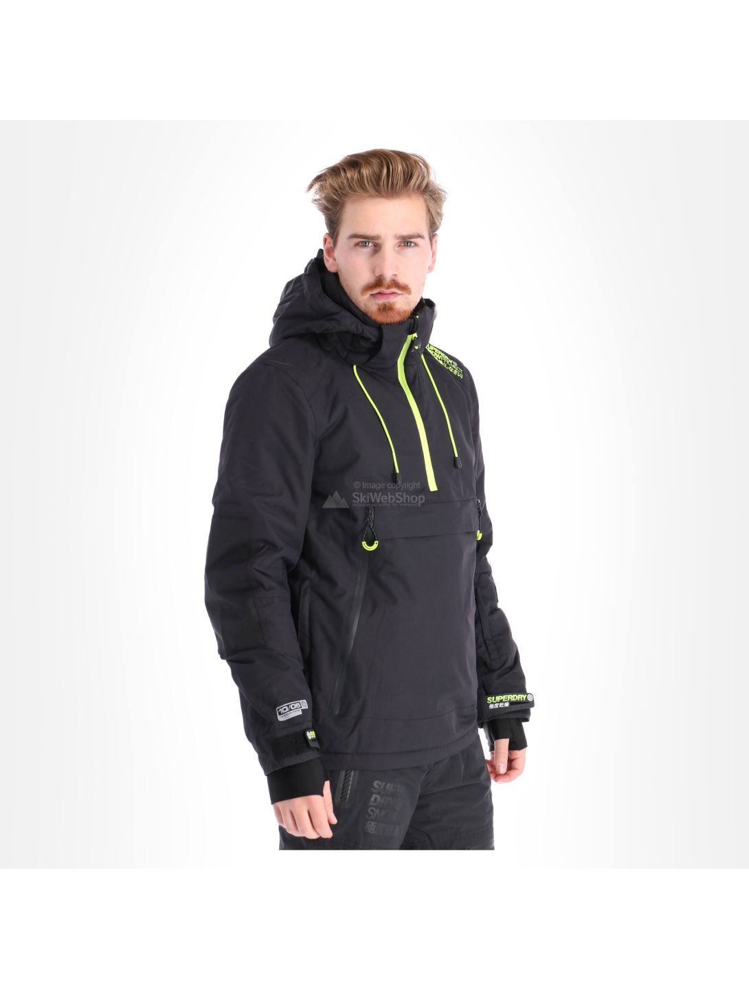 Superdry, SD Mountain Overhead Jacket, Skijacke, Herren, onyx schwarz