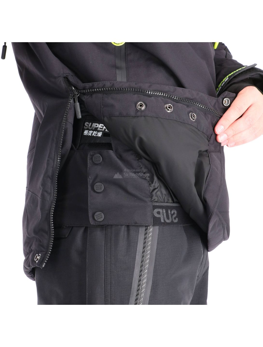 Superdry, SD Mountain Overhead Jacket, Skijacke, Herren, onyx schwarz