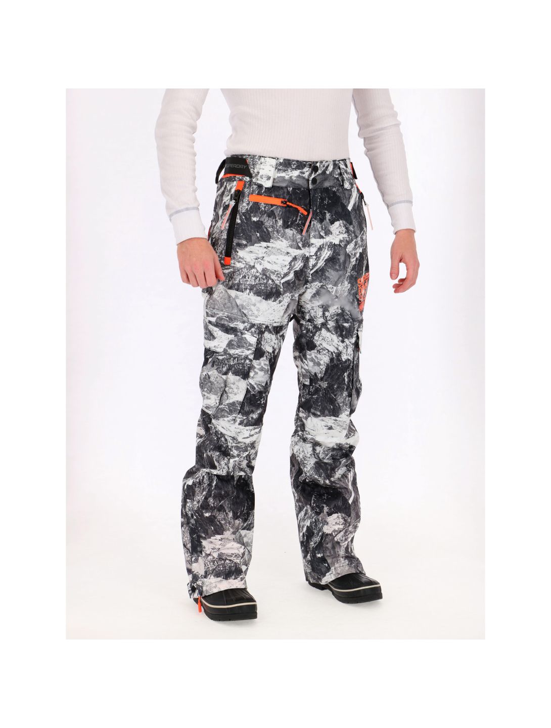 Superdry, Snowpants Skihose, Herren, cliff face grau