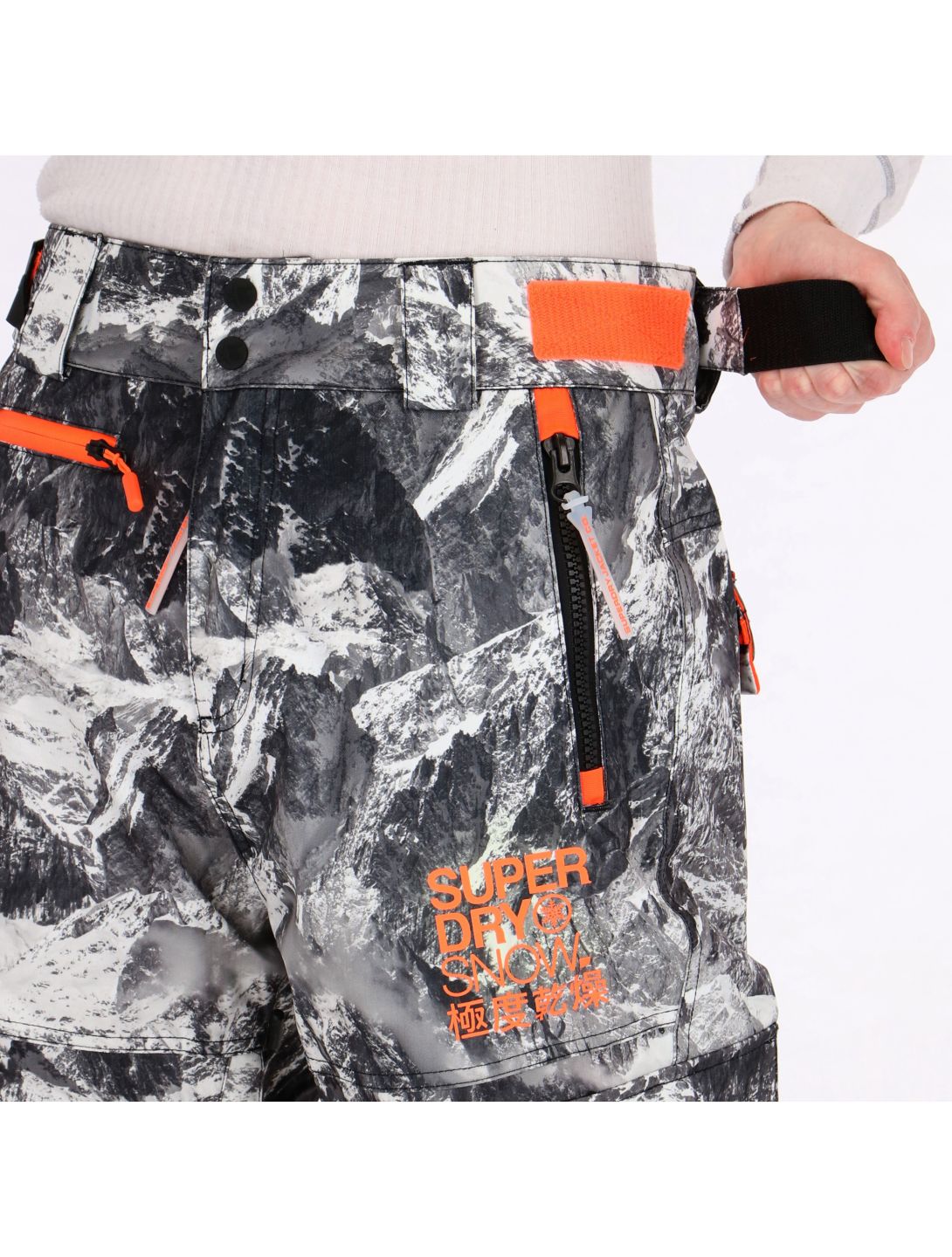 Superdry, Snowpants Skihose, Herren, cliff face grau