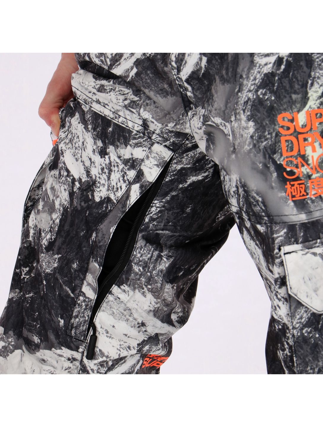 Superdry, Snowpants Skihose, Herren, cliff face grau